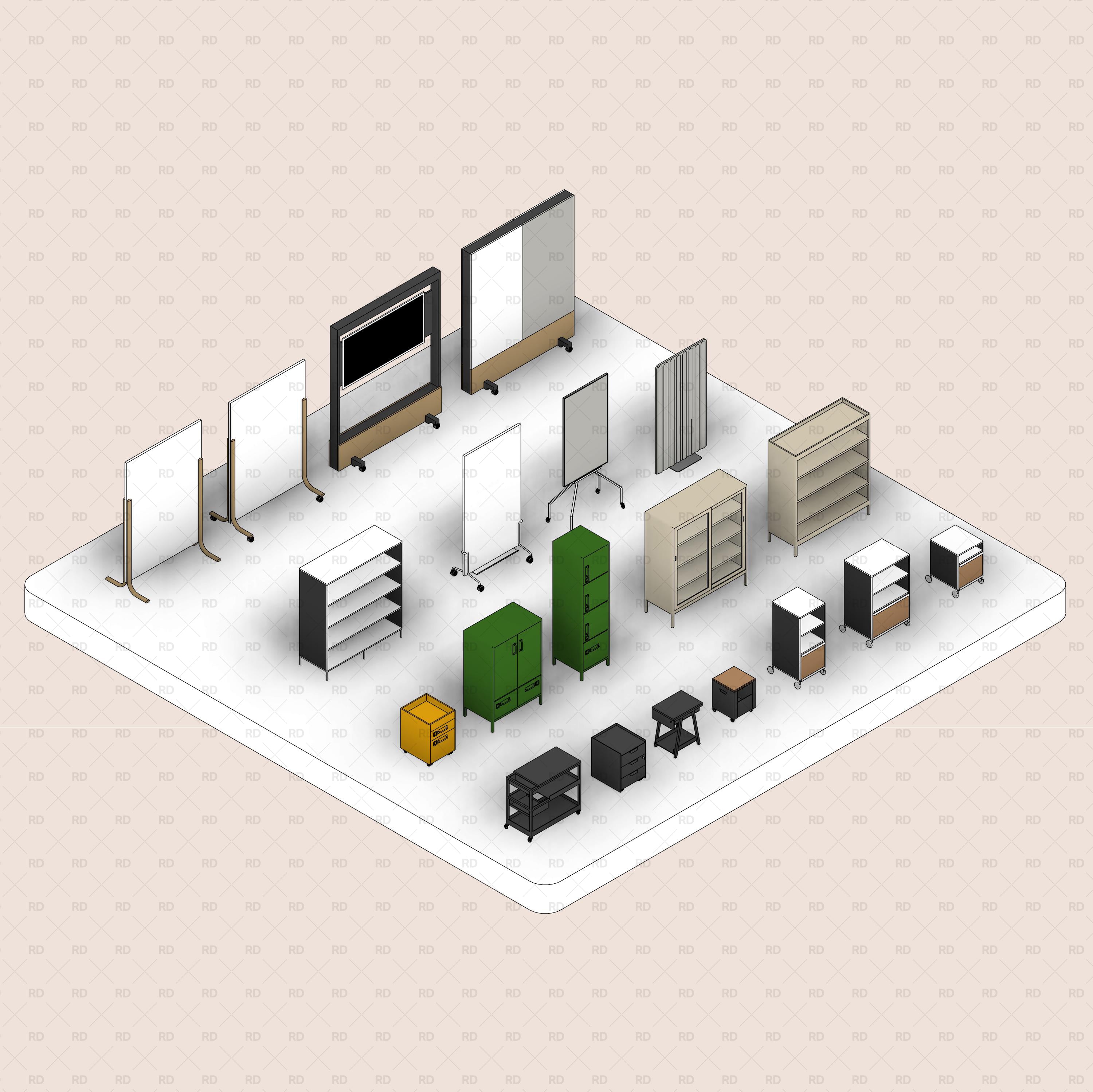 revit office furniture