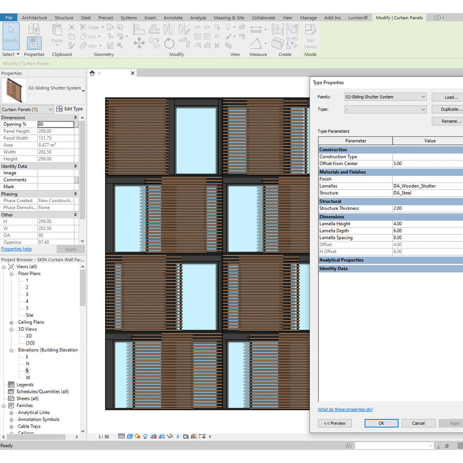 SKIN - Custom Revit Curtain Wall Facade System | RD Studio