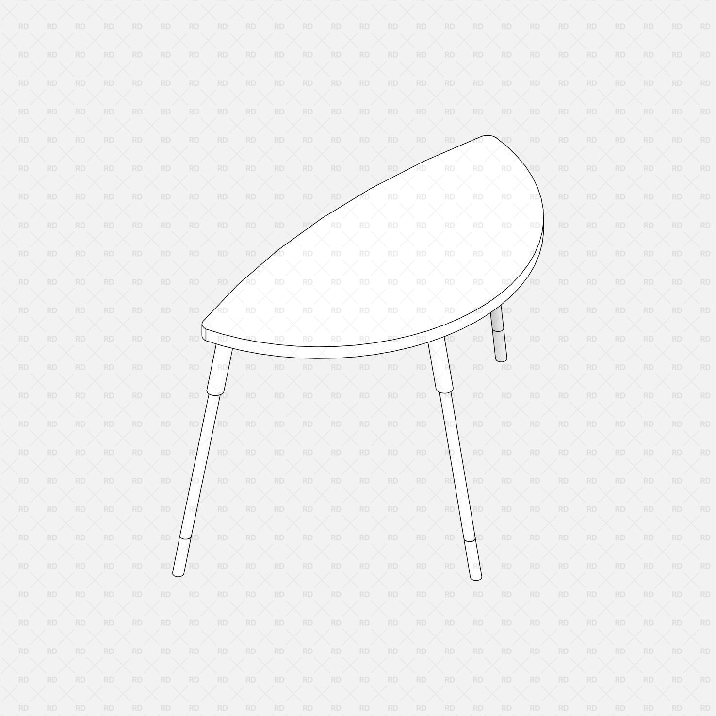 Revit IKEA LÖVBACKEN Side Table | Free Revit Family