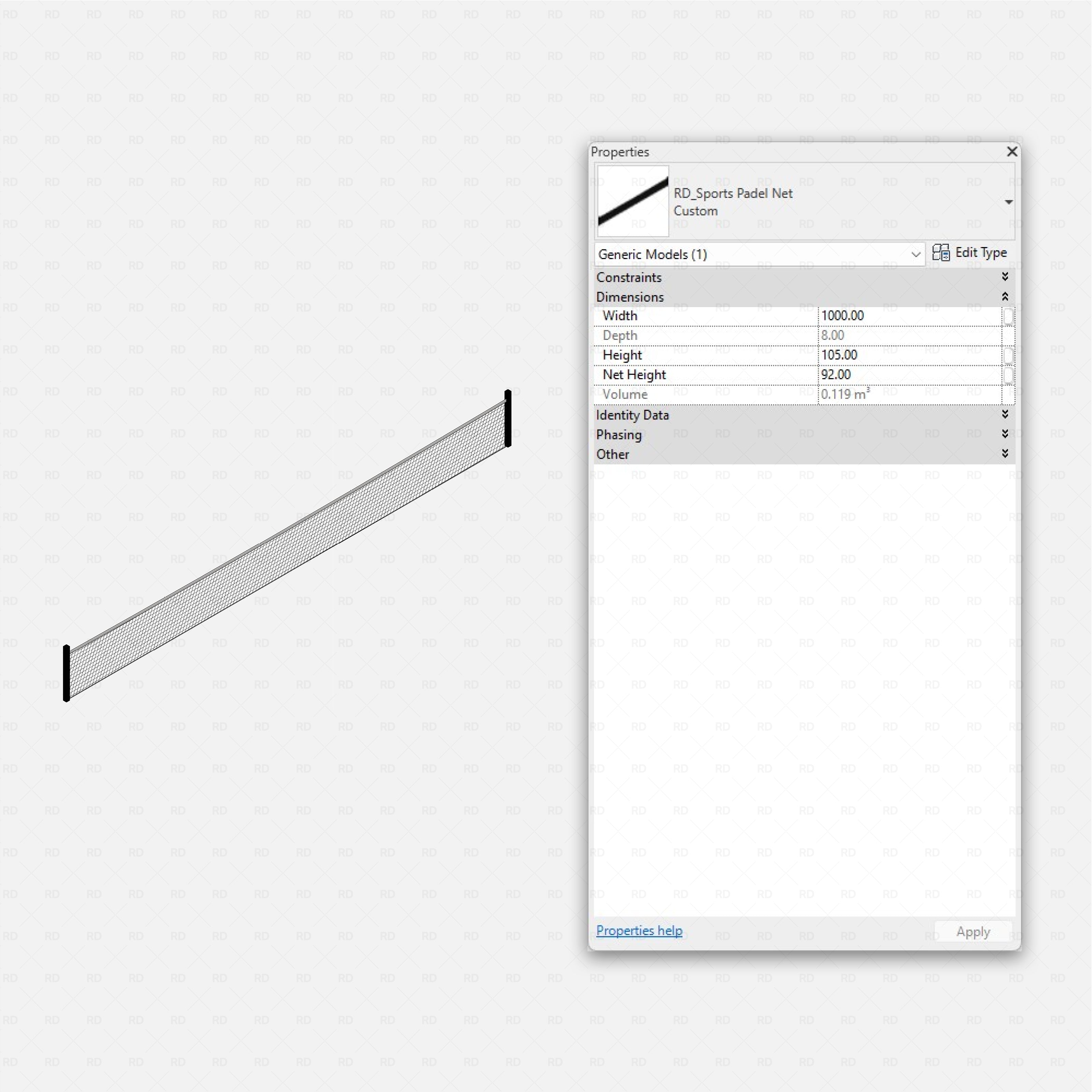 Revit Padel Court Collection