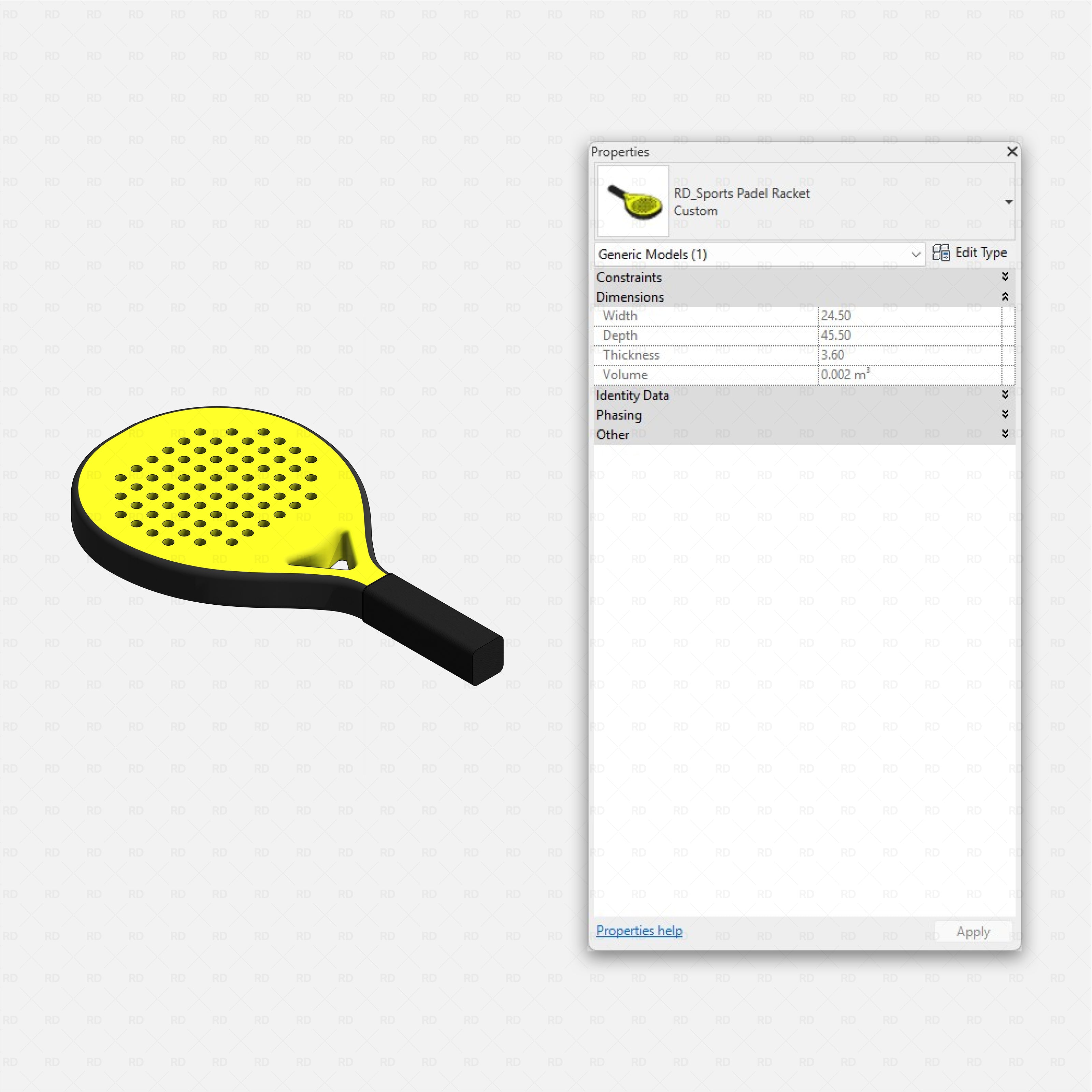 Revit Padel Court Collection