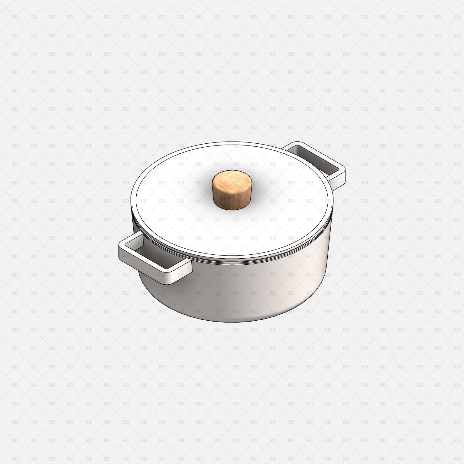 Free Revit Cookware Pot Family download bim object kitchen