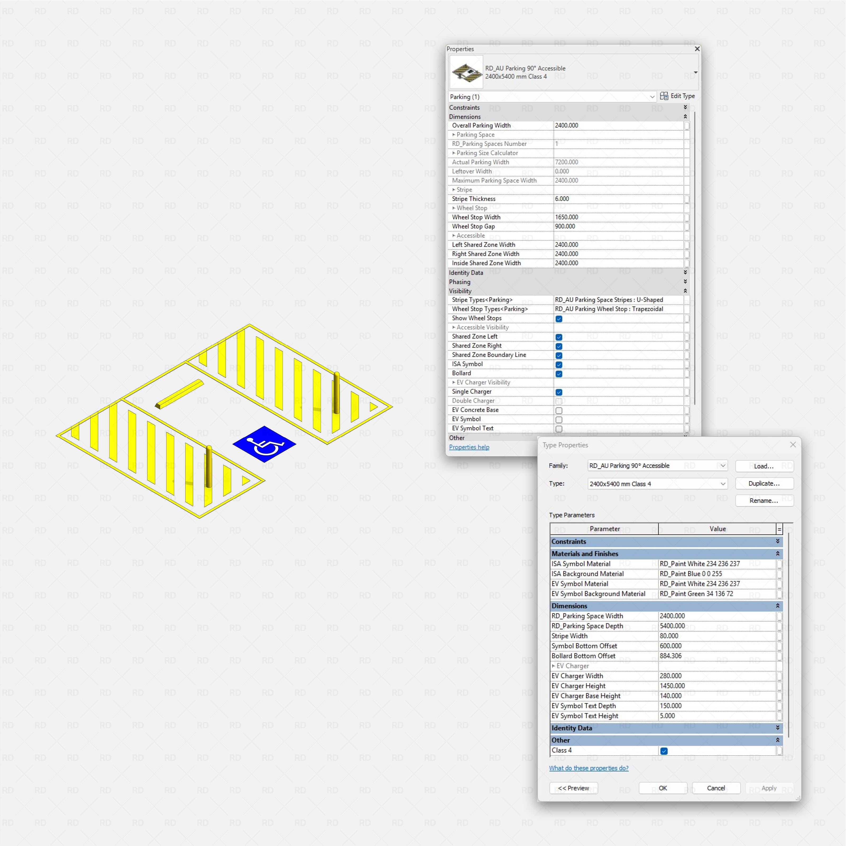 Revit Ultimate Parking Spaces Pack - Australian Standard RD Studio BIM blocks rfa 