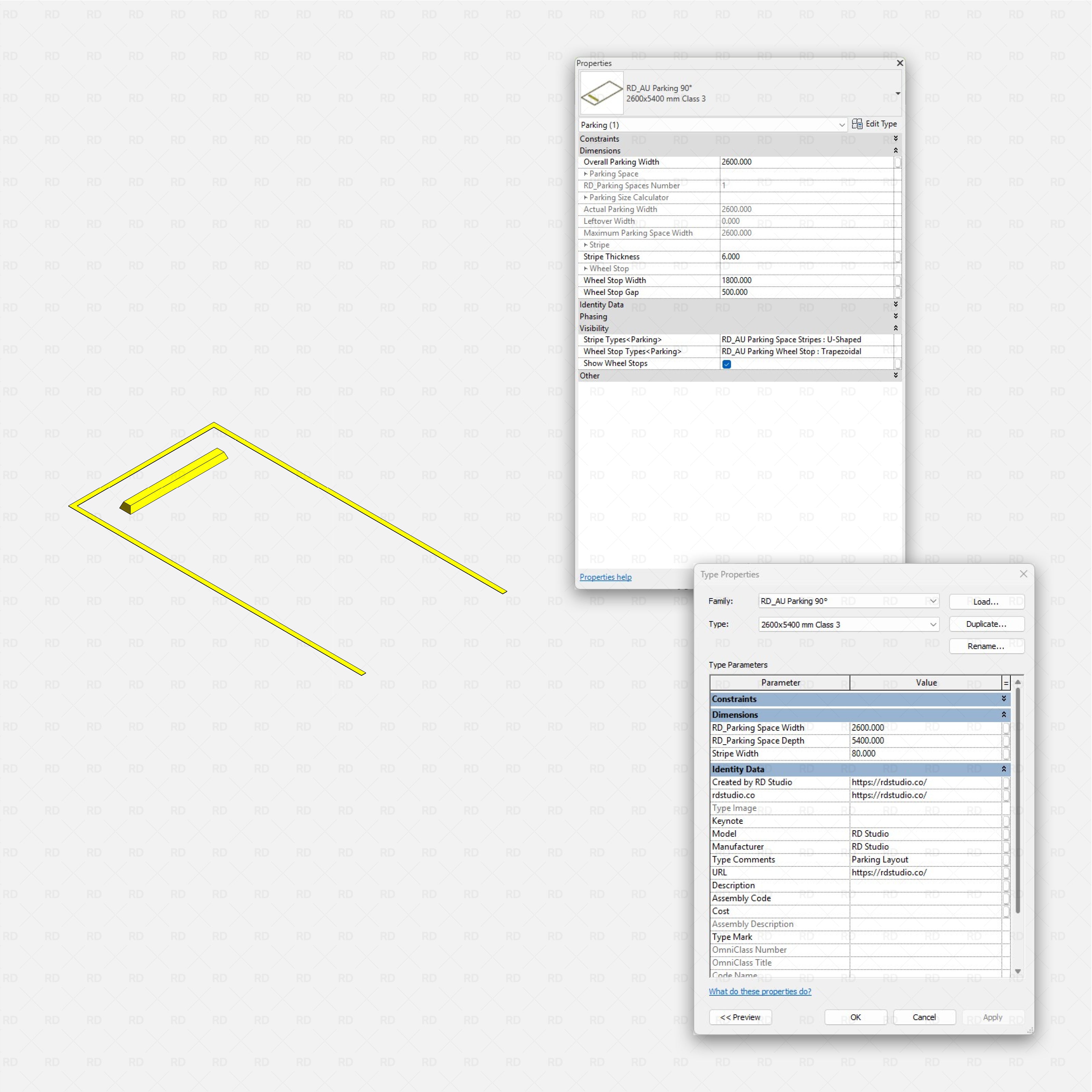 Revit Ultimate Parking Spaces Pack - Australian Standard RD Studio BIM blocks rfa 
