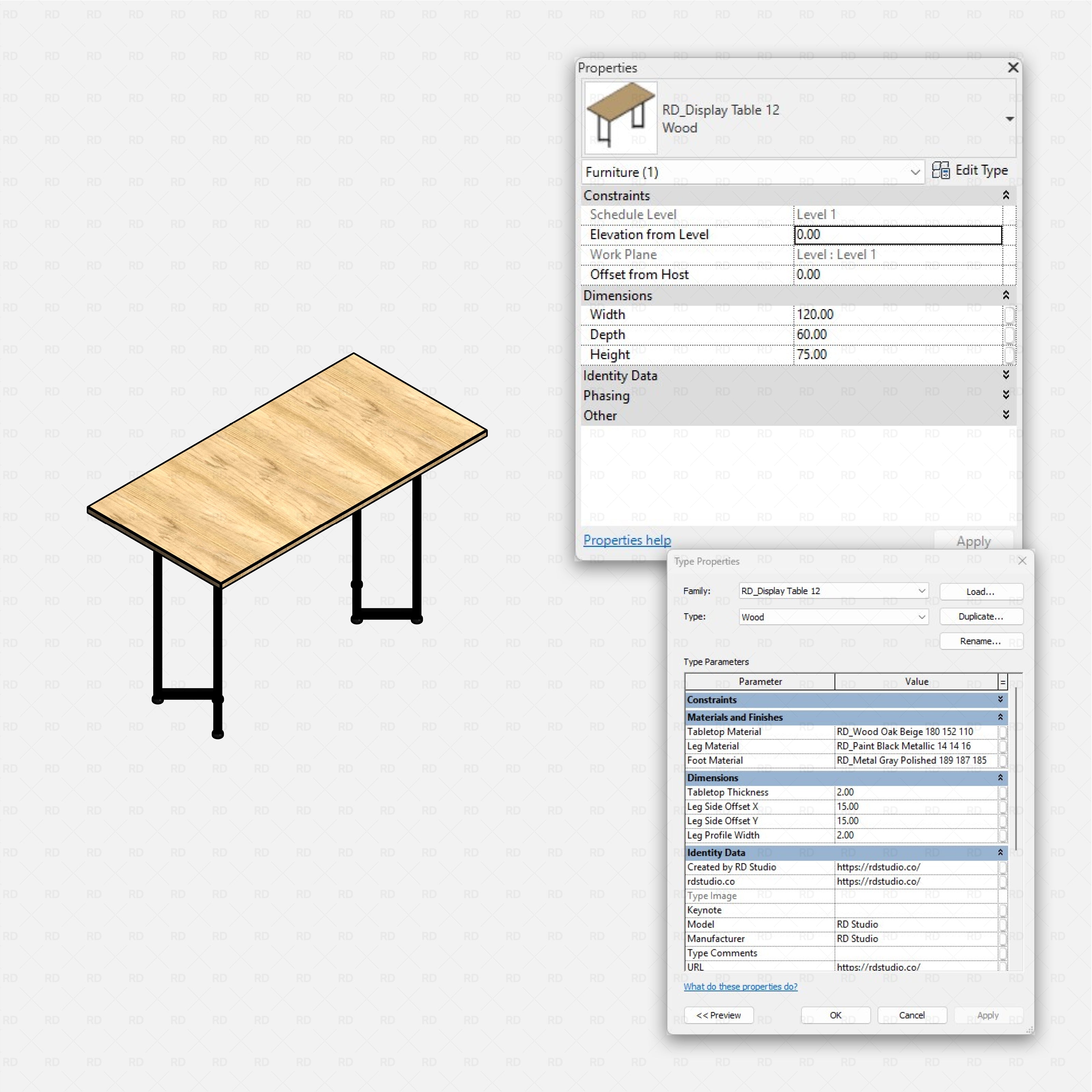 Revit Retail Clothing Racks