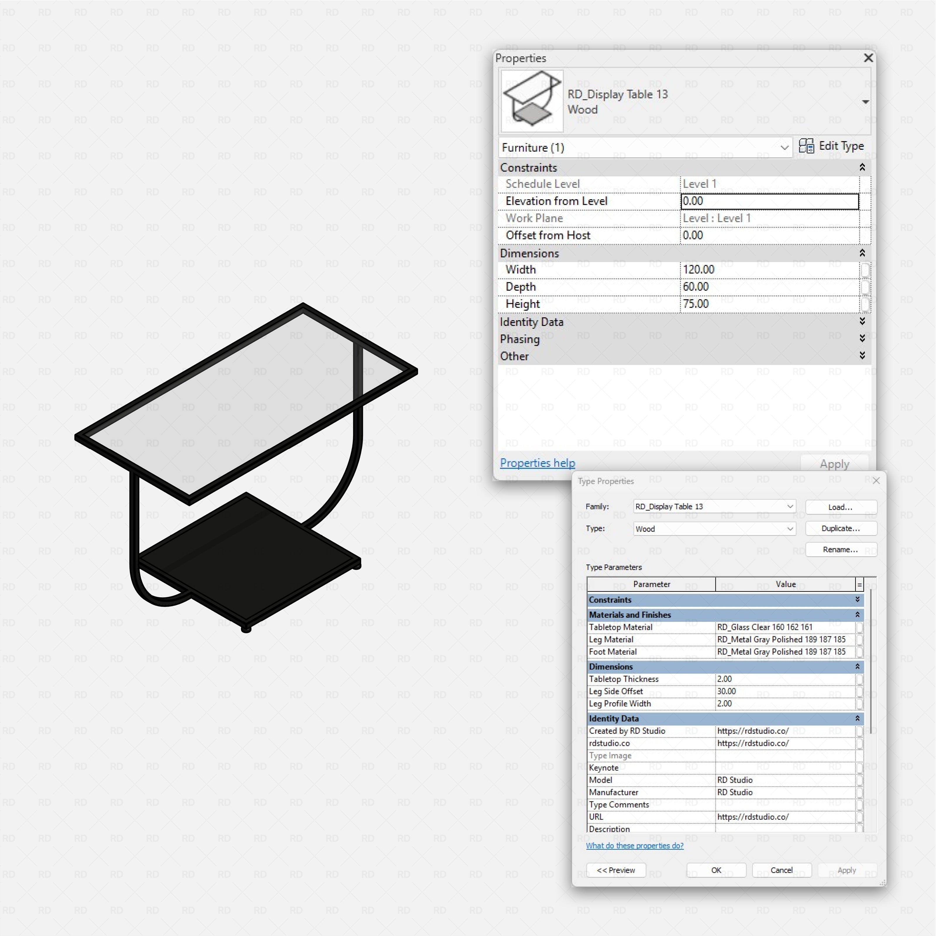 Revit Retail Clothing Racks