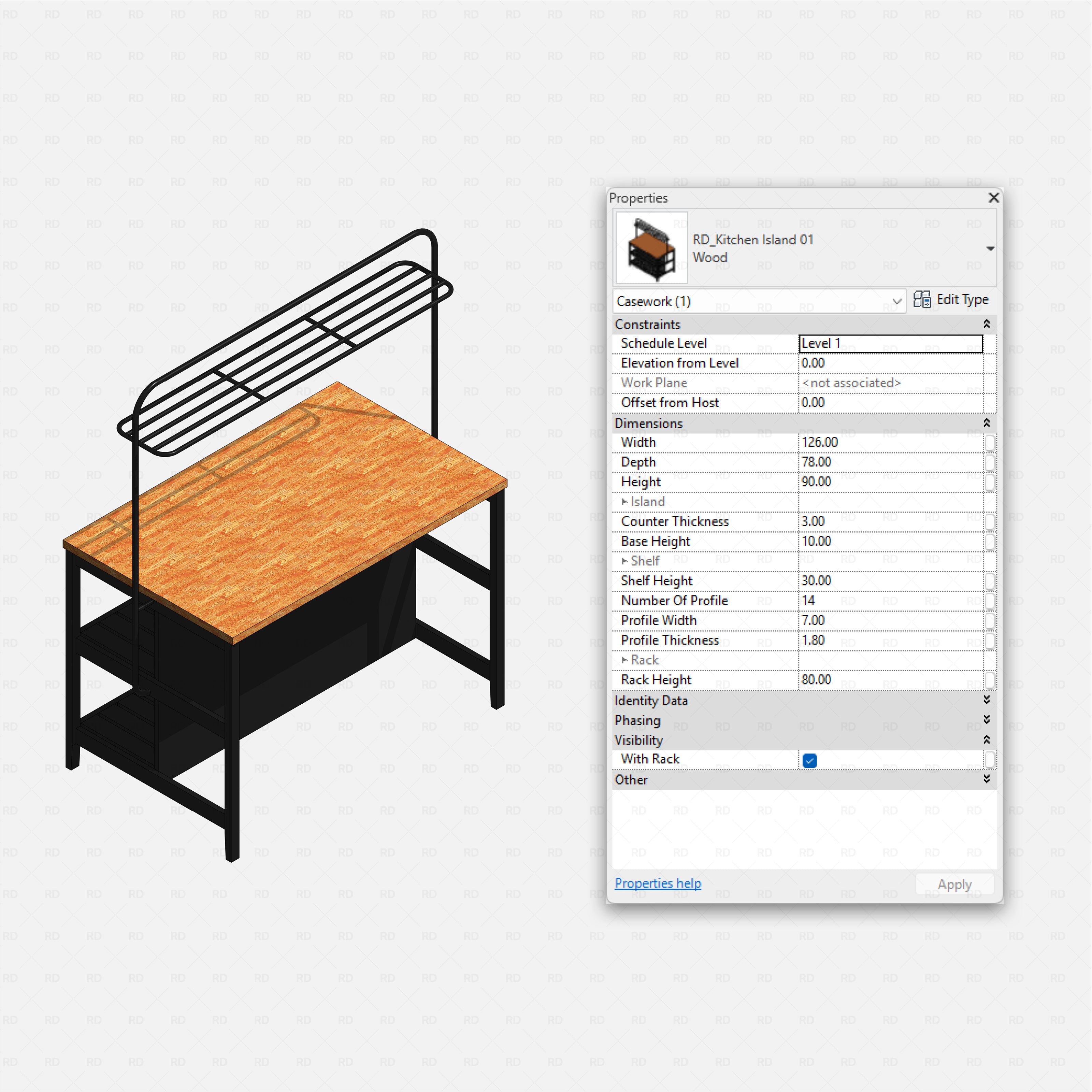 Revit Kitchen Islands