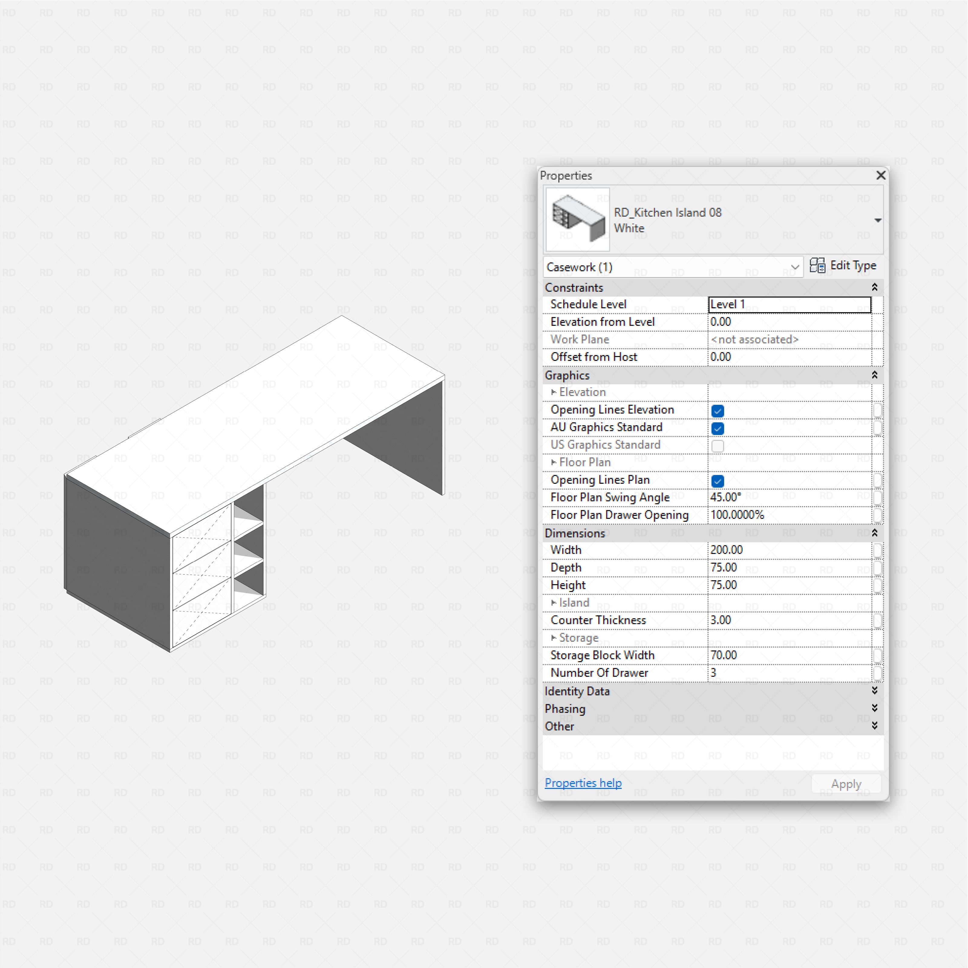 Revit Kitchen Islands
