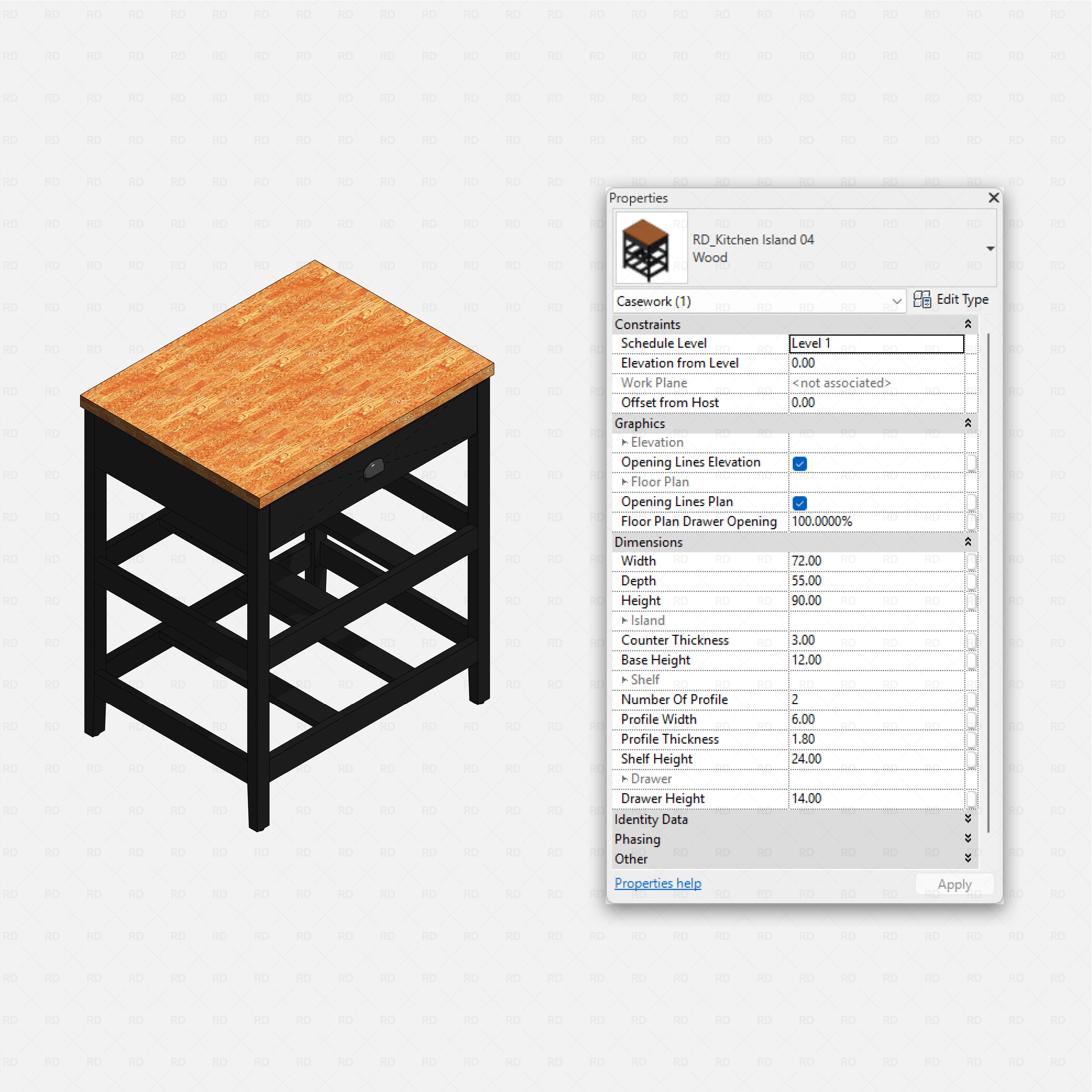 Revit Kitchen Islands