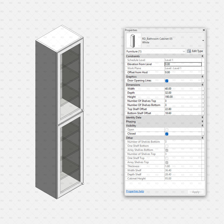 Revit Laundry Room Pack – Washing Machines, Cabinets & More