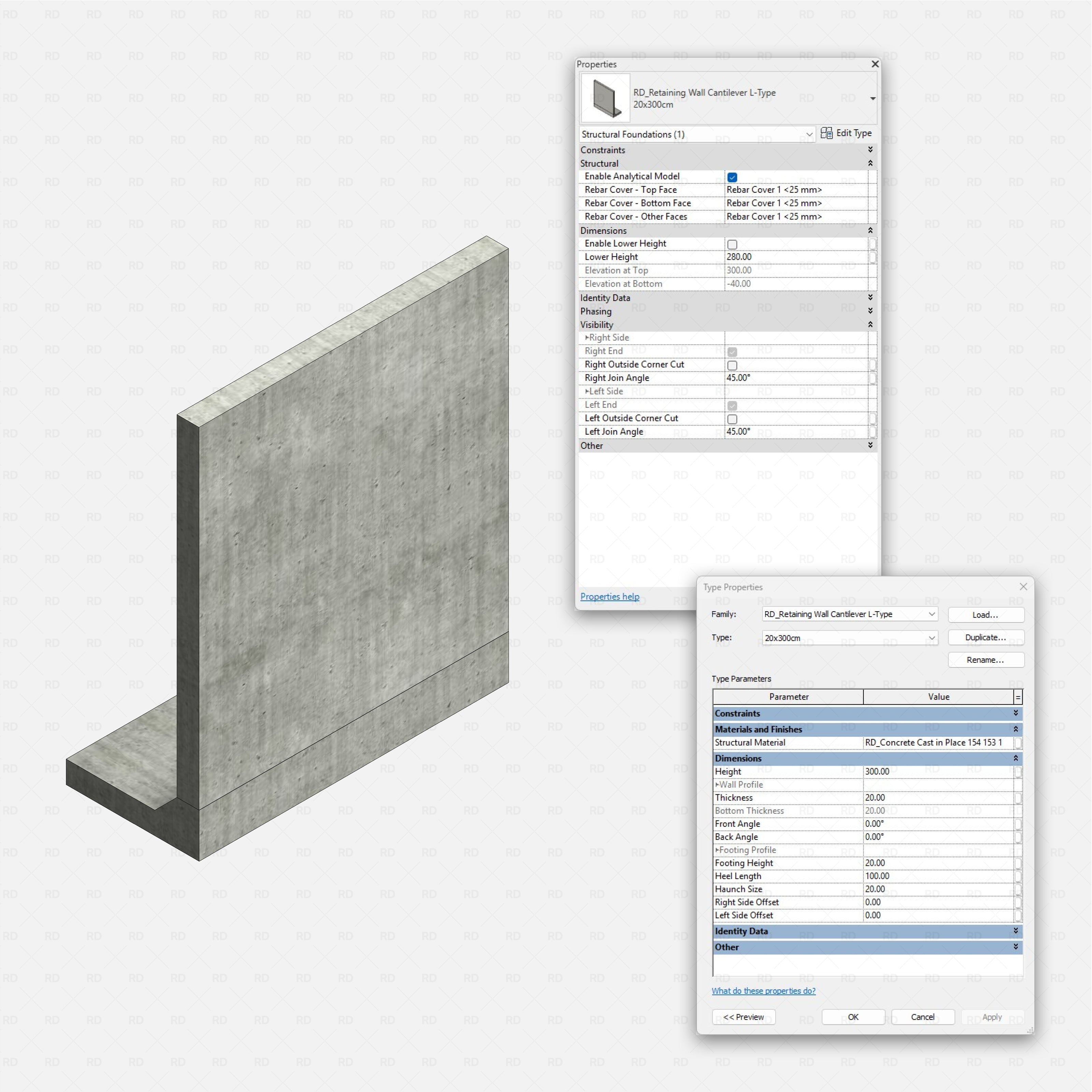 Revit Retaining Walls