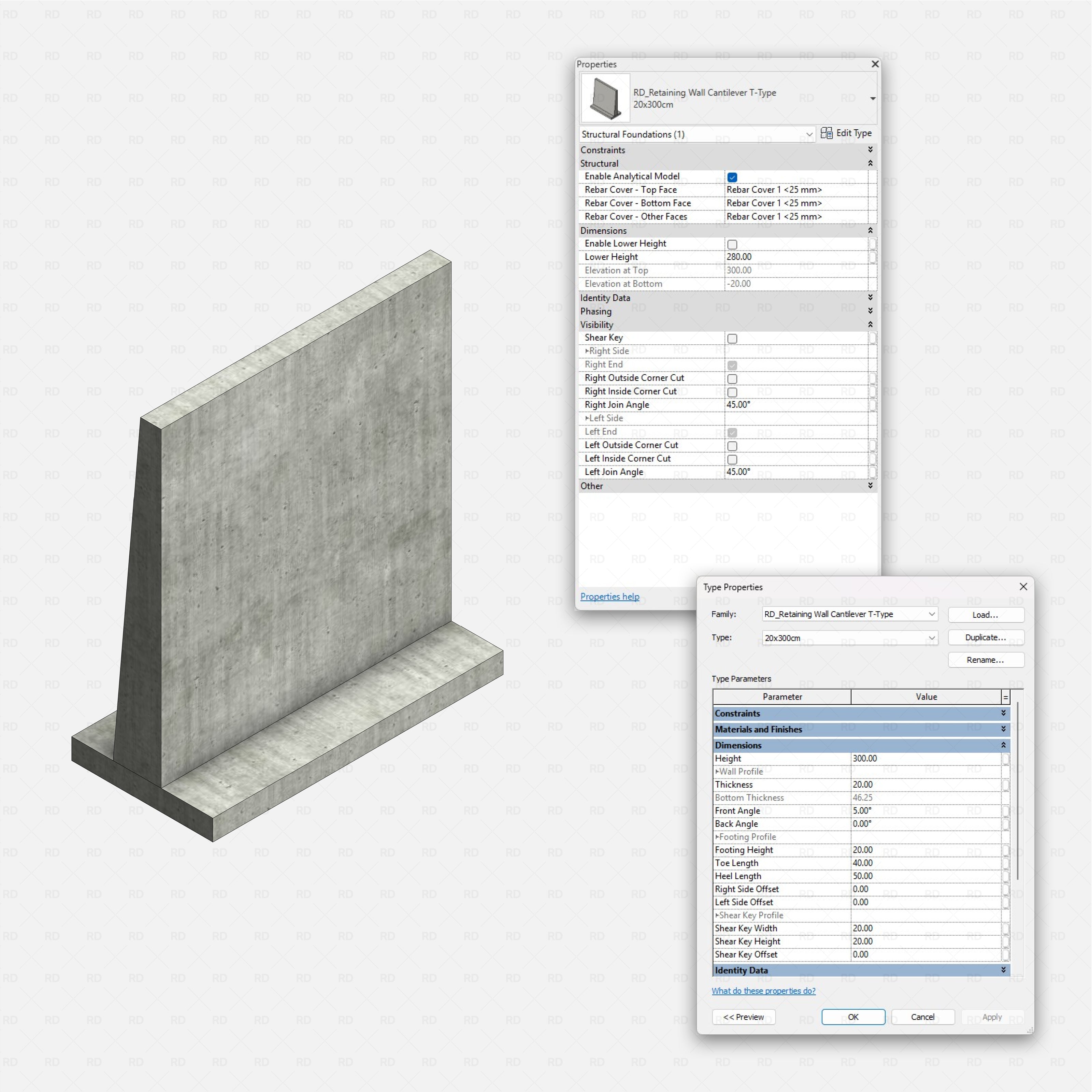 Revit Retaining Walls