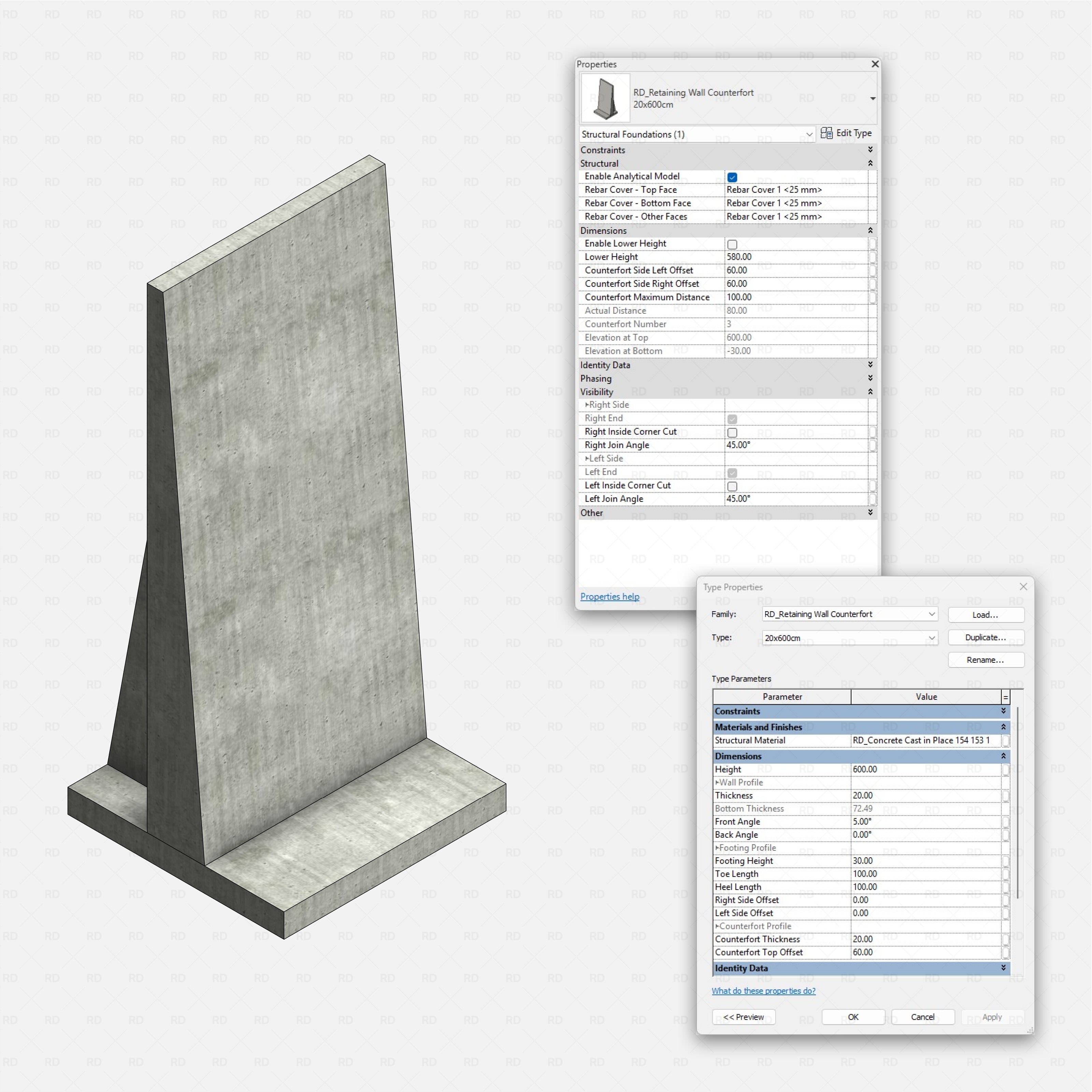 Revit Retaining Walls
