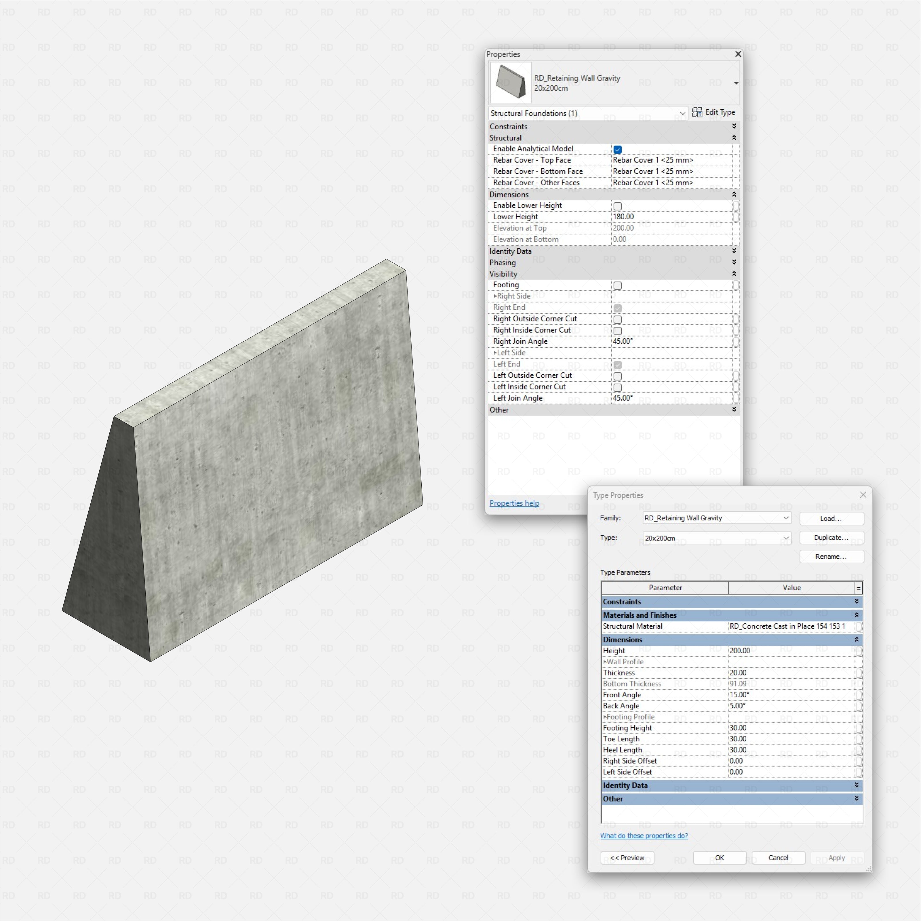 Revit Retaining Walls