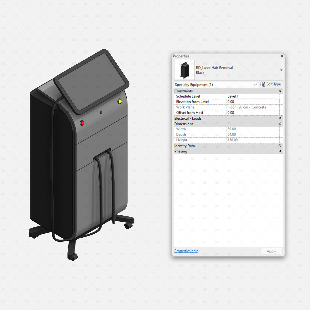 Download Revit SPA and Wellness Center Families | RD Studio