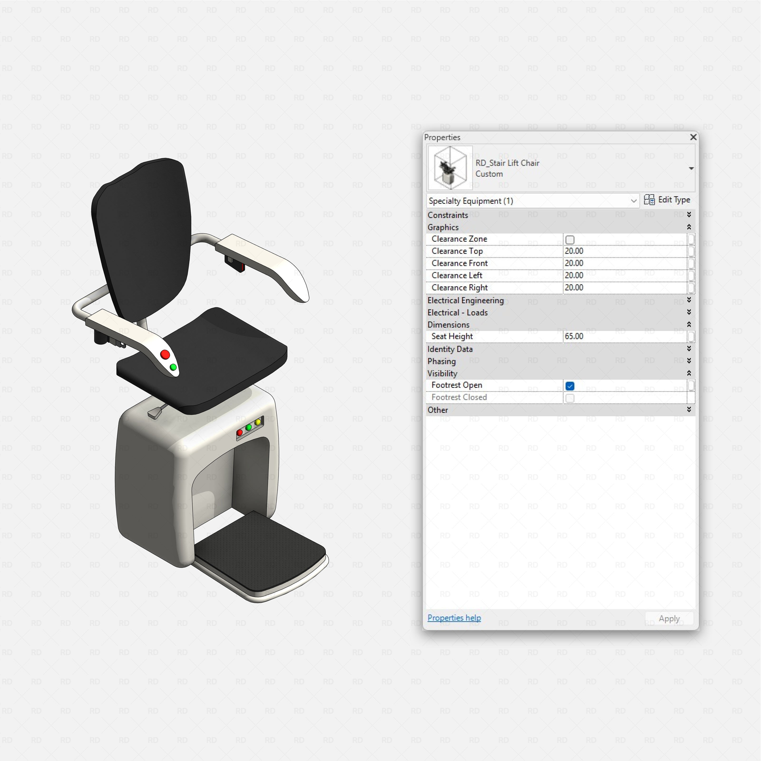 Revit Stair Lifts