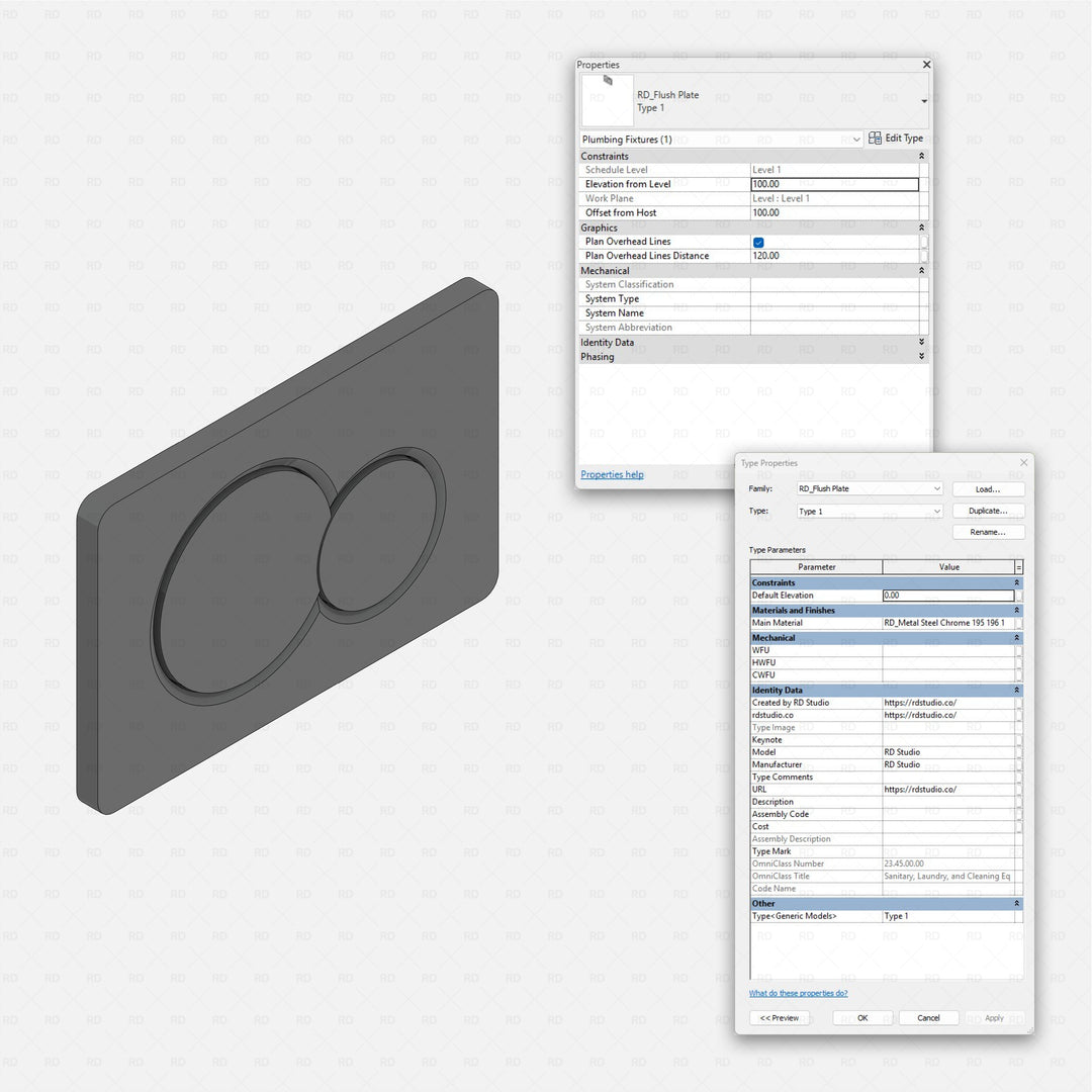 Toilet Windows Rvt Download Revit Parametric Toilet and Bidet Families | RD Studio