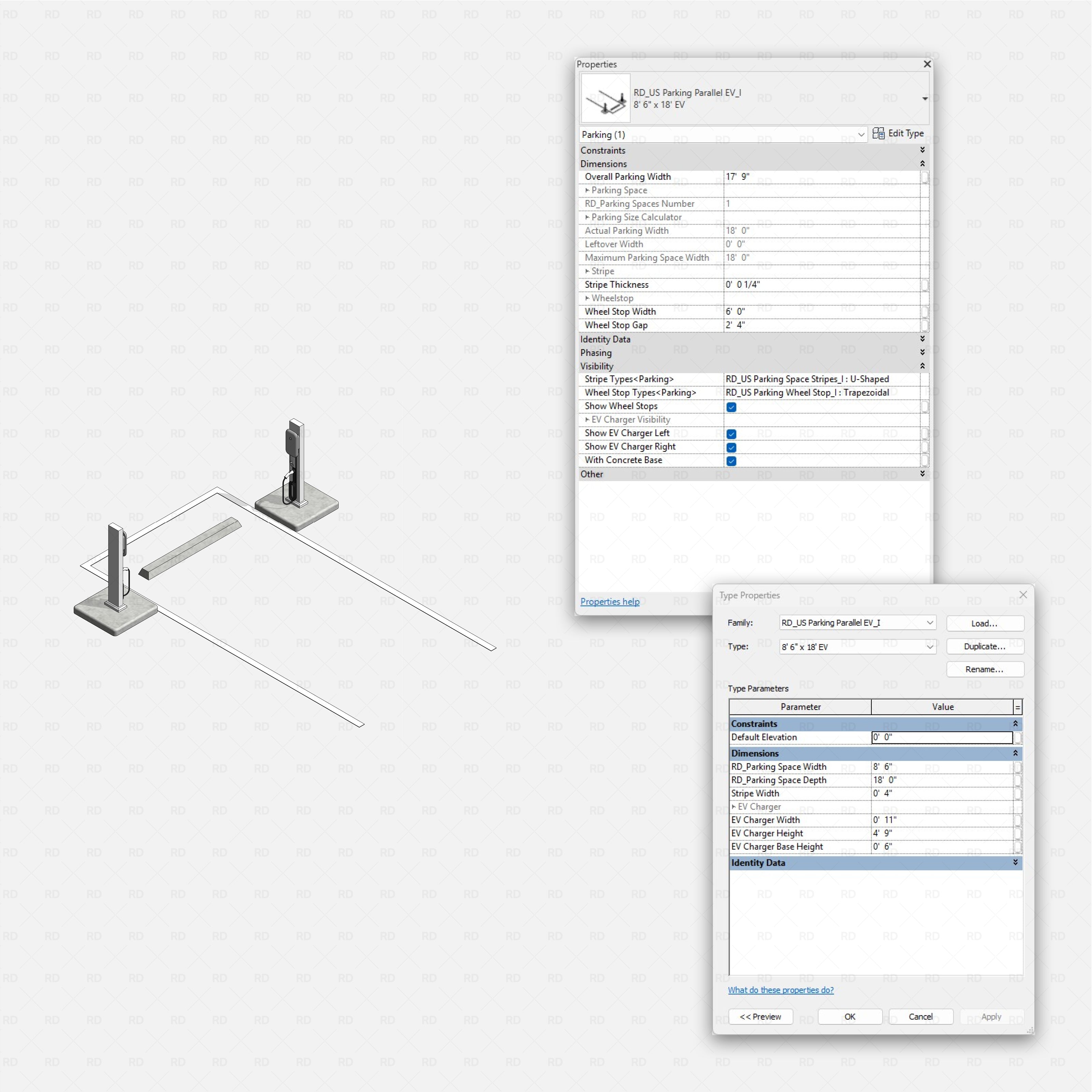 Revit Ultimate Parking Spaces Pack - US Standard