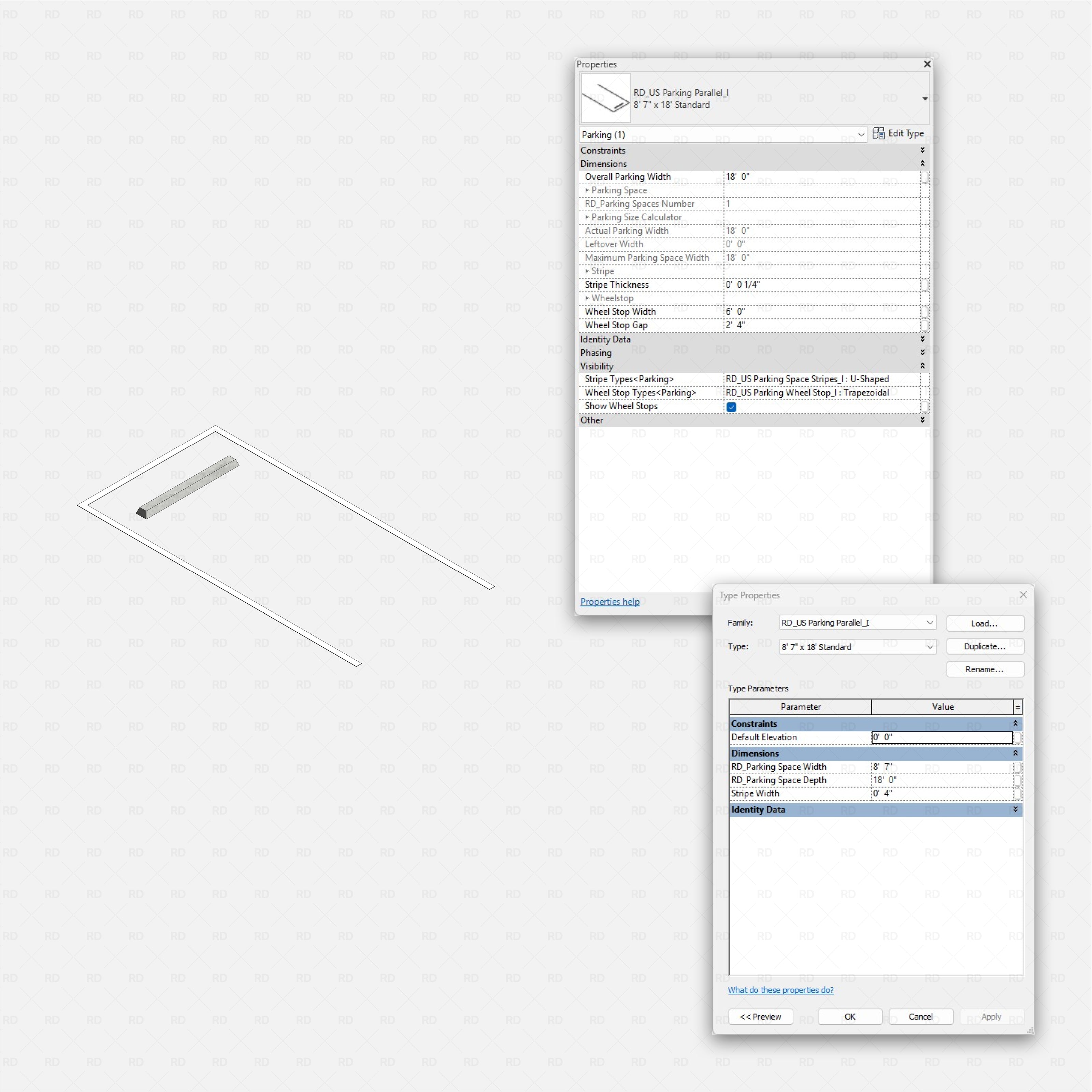 Revit Ultimate Parking Spaces Pack - US Standard