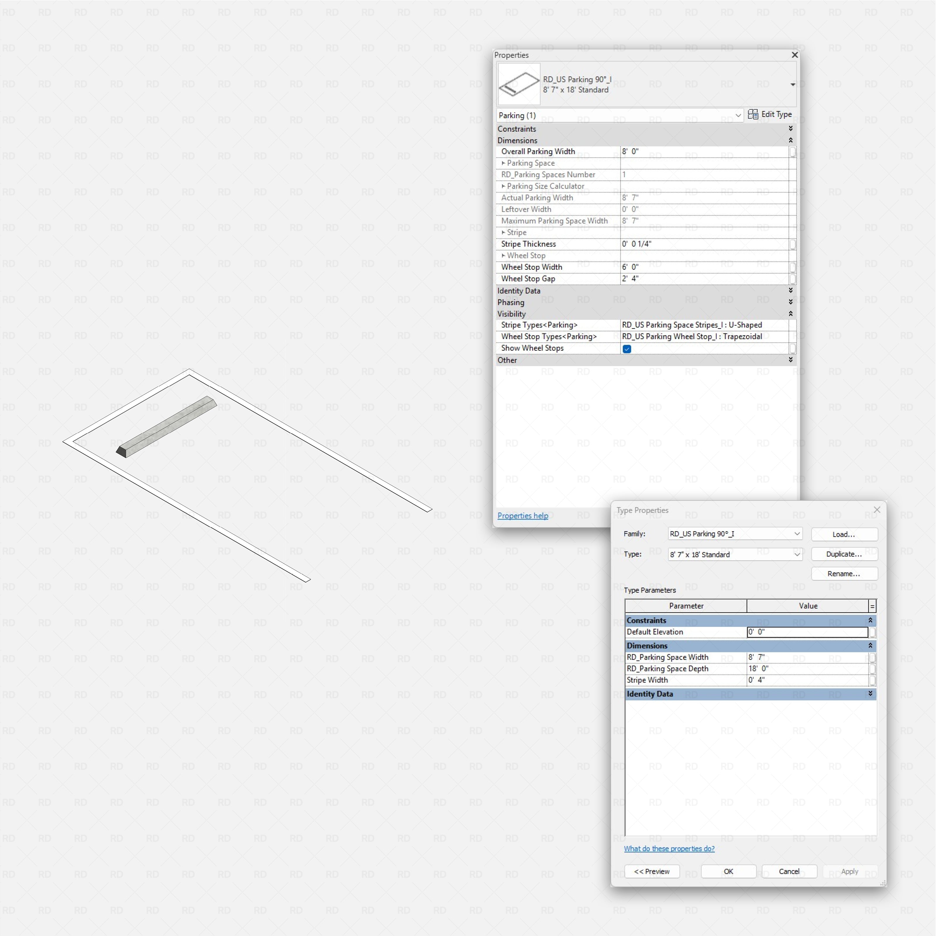 Revit Ultimate Parking Spaces Pack - US Standard