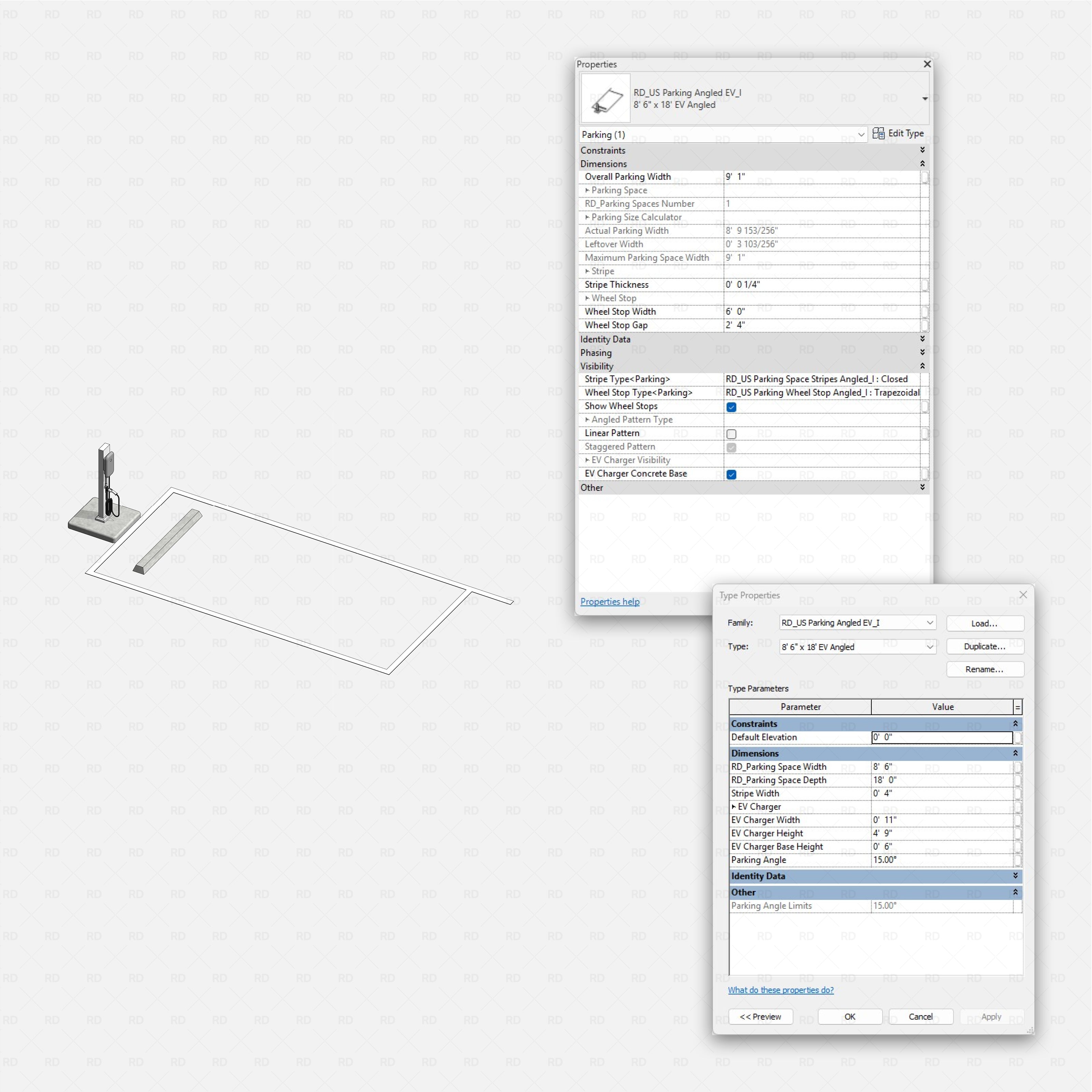 Revit Ultimate Parking Spaces Pack - US Standard