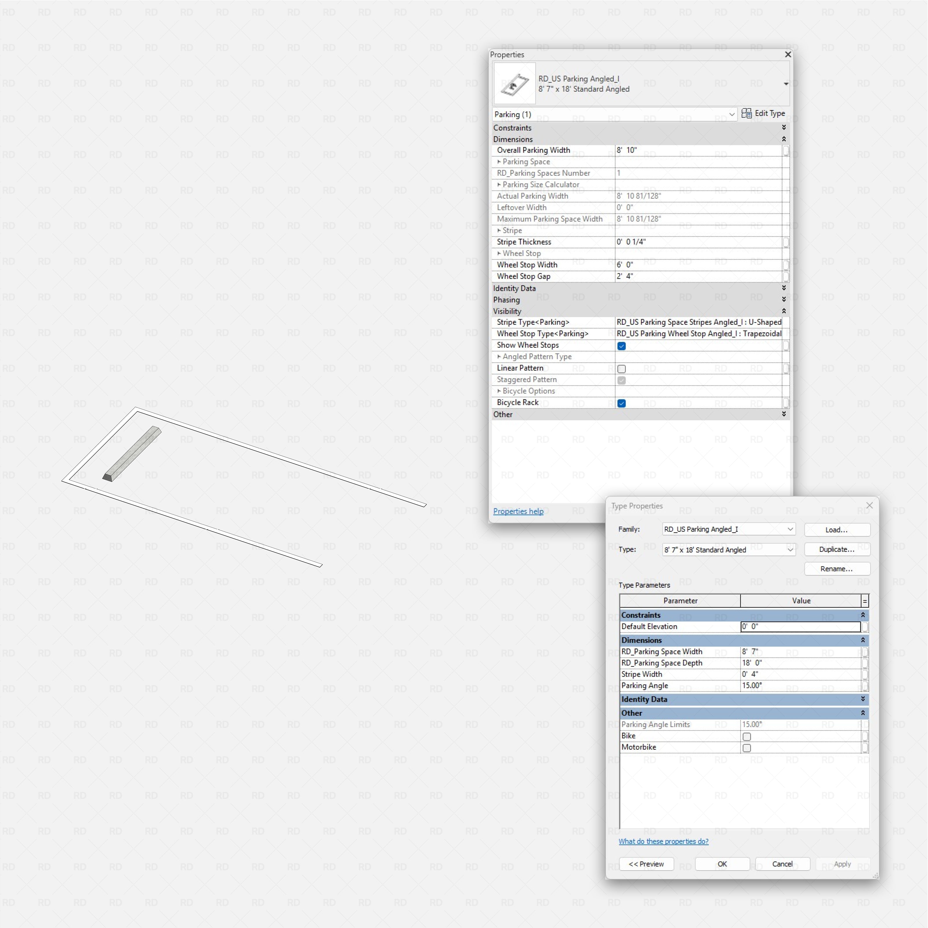 Revit Ultimate Parking Spaces Pack - US Standard