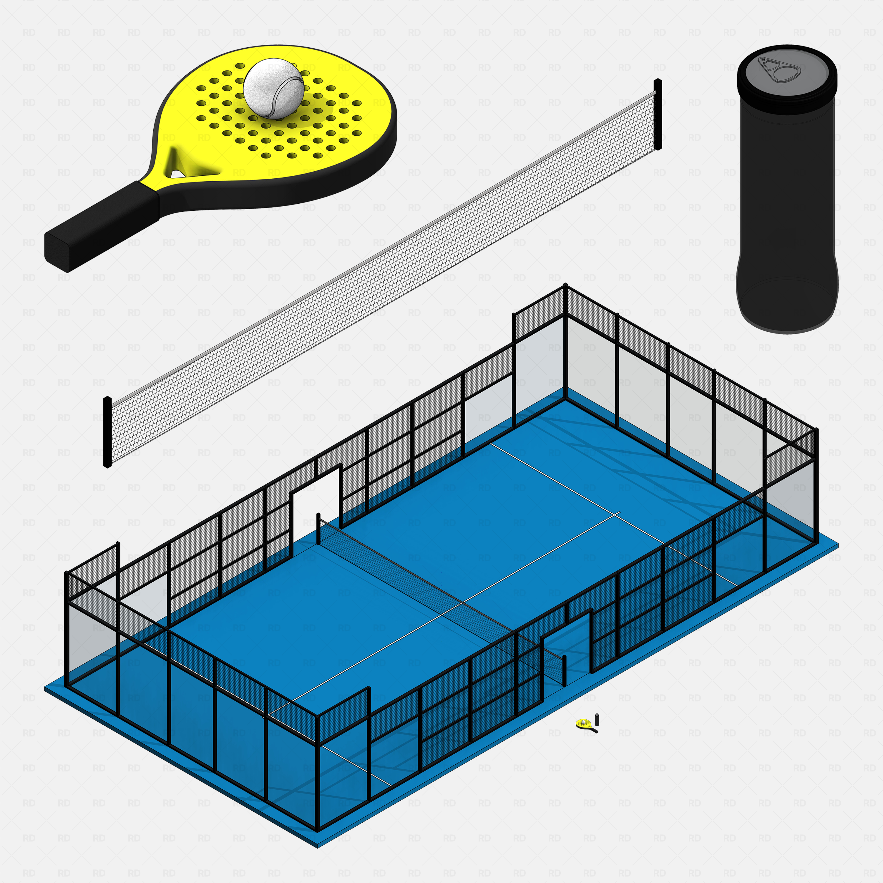 Revit Padel Court Collection