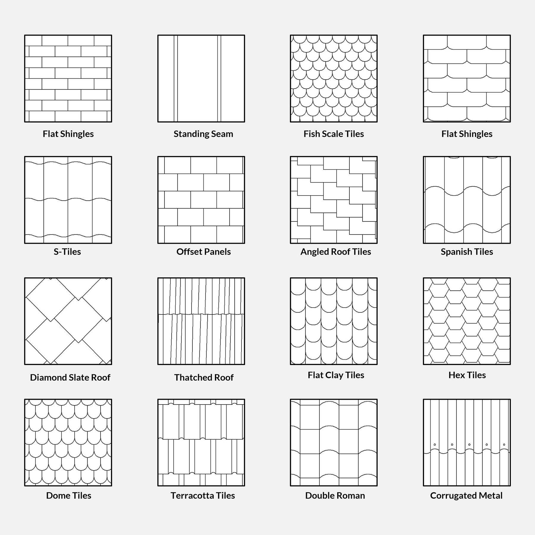 Revit Pattern Creator Revit Roof Patterns Library | RD Studio