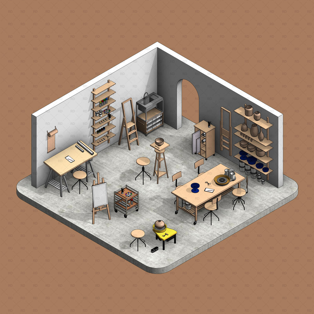 Drawing Easel Revit Family 675x675