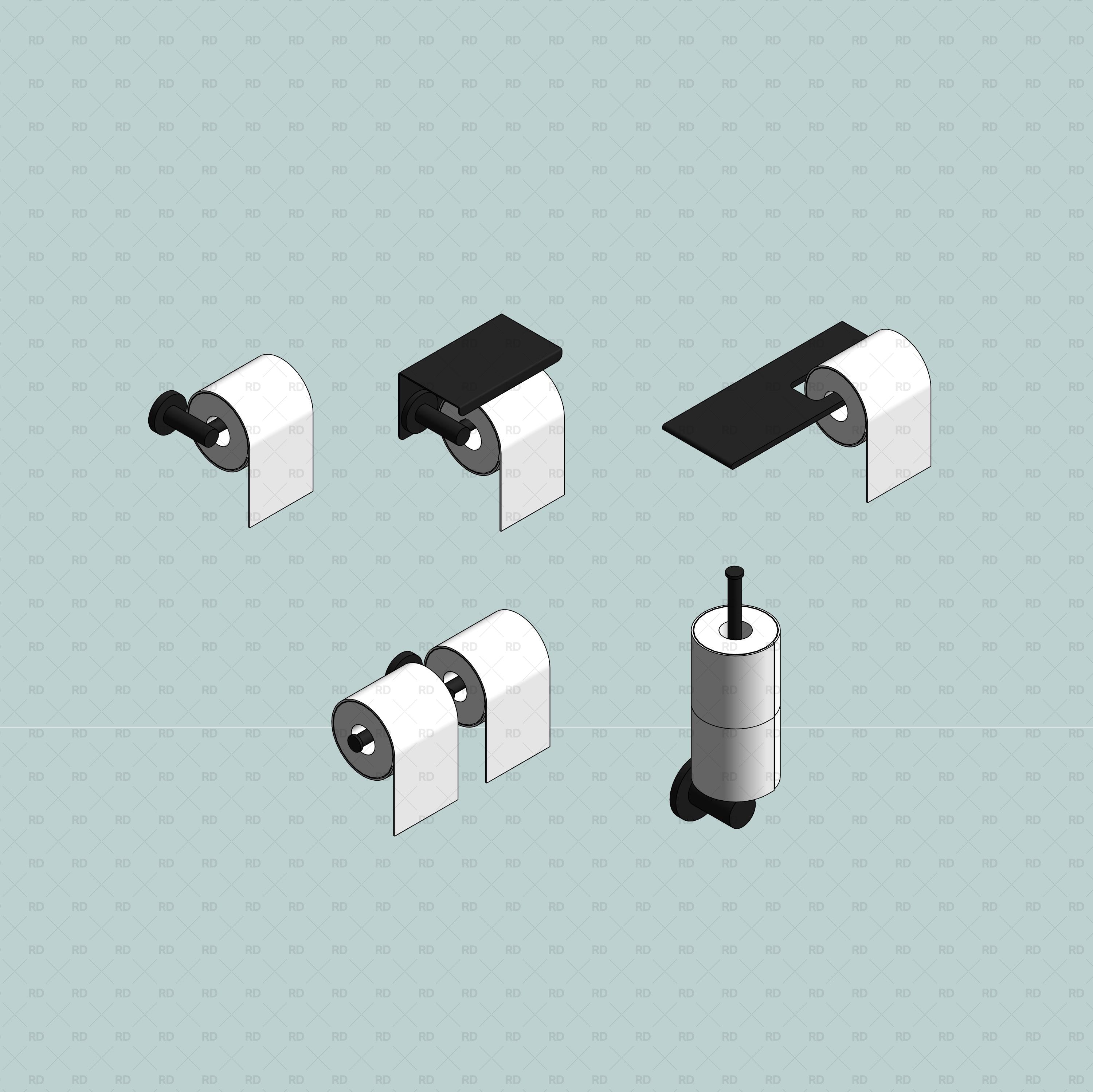 revit toilet paper holder