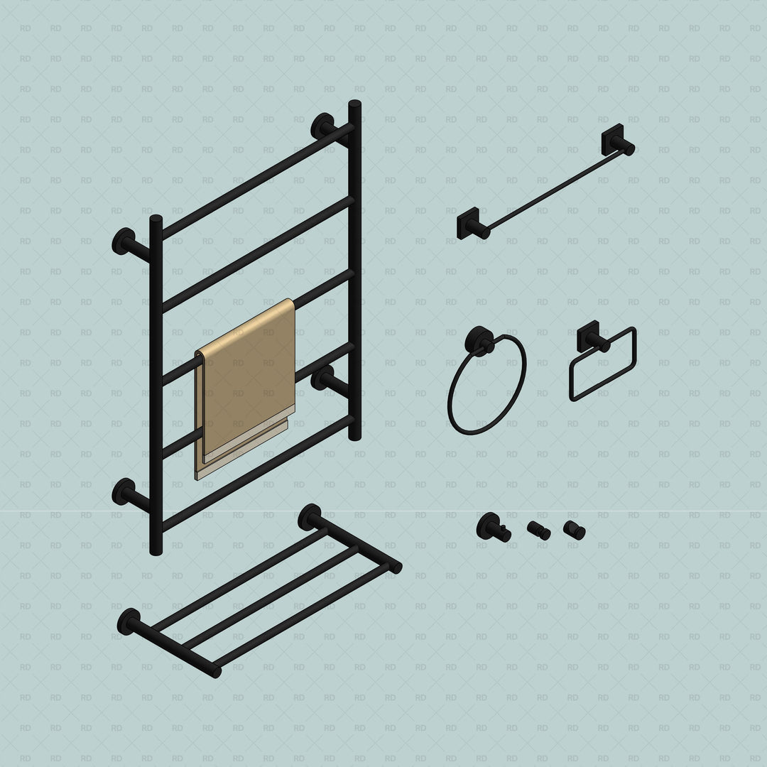 Download Revit Parametric Bathroom Accessories Families | Revit Dynamo