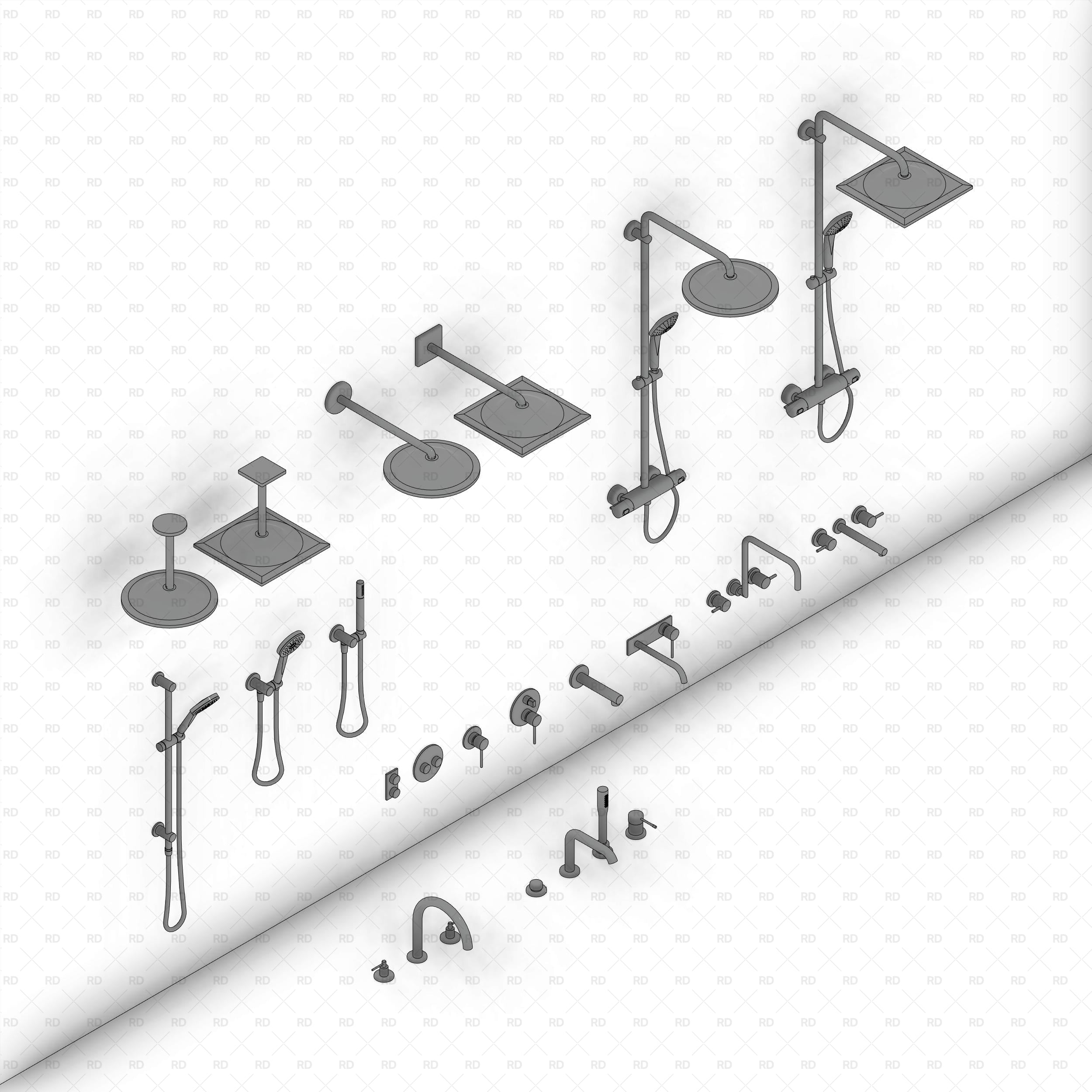 revit shower kit