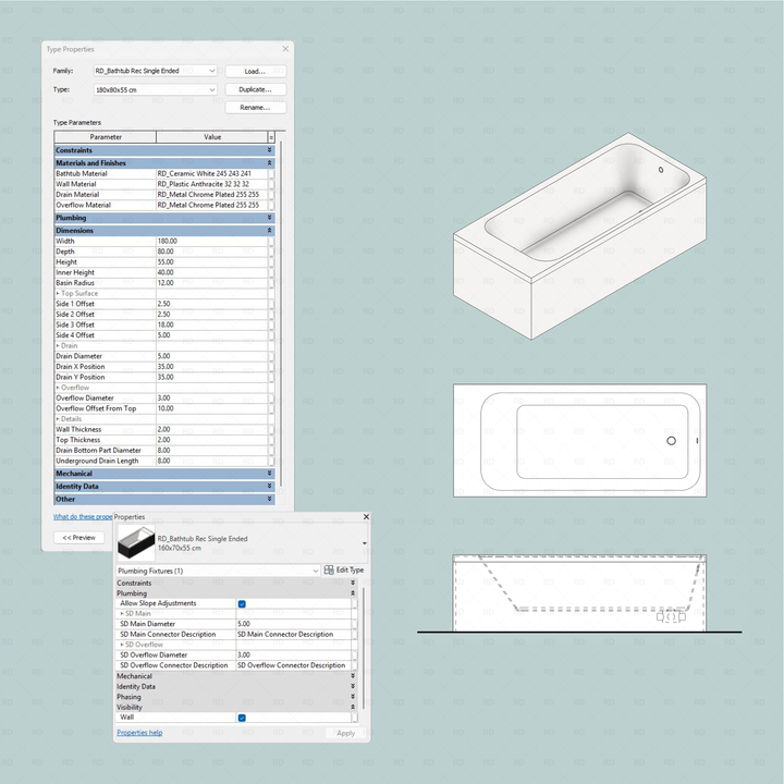 Download Revit Super Parametric Bathtub Families | Revit Dynamo