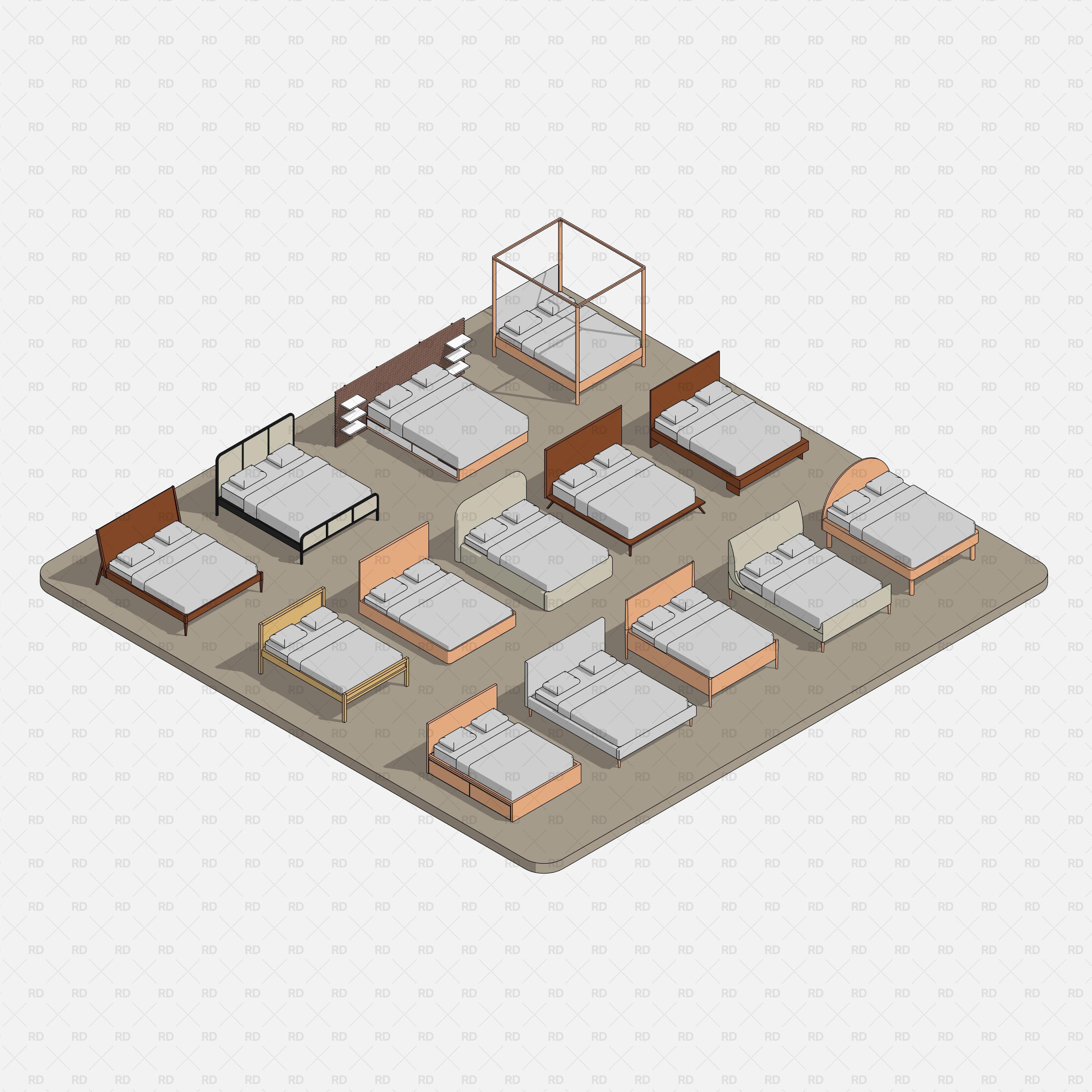 revit bed download