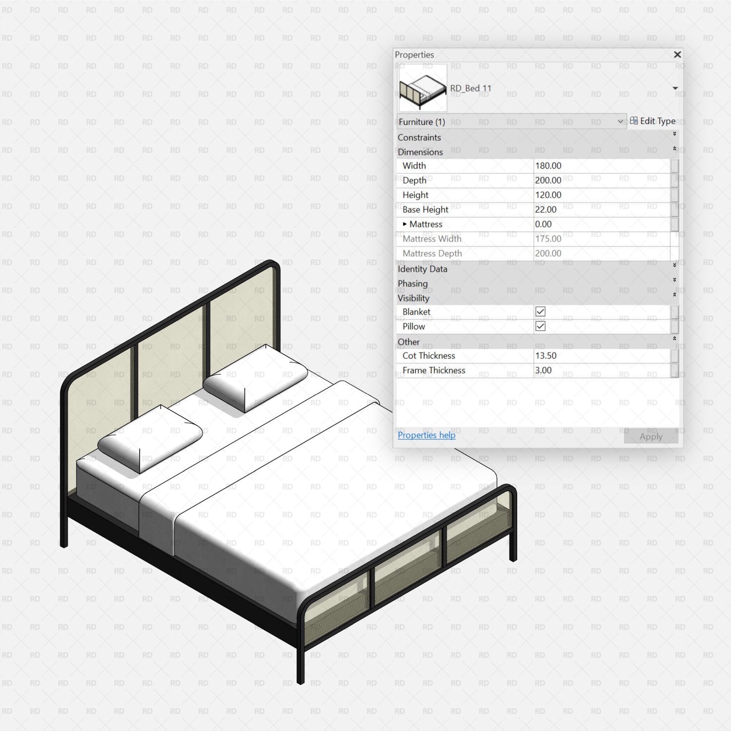 donwload revit bed