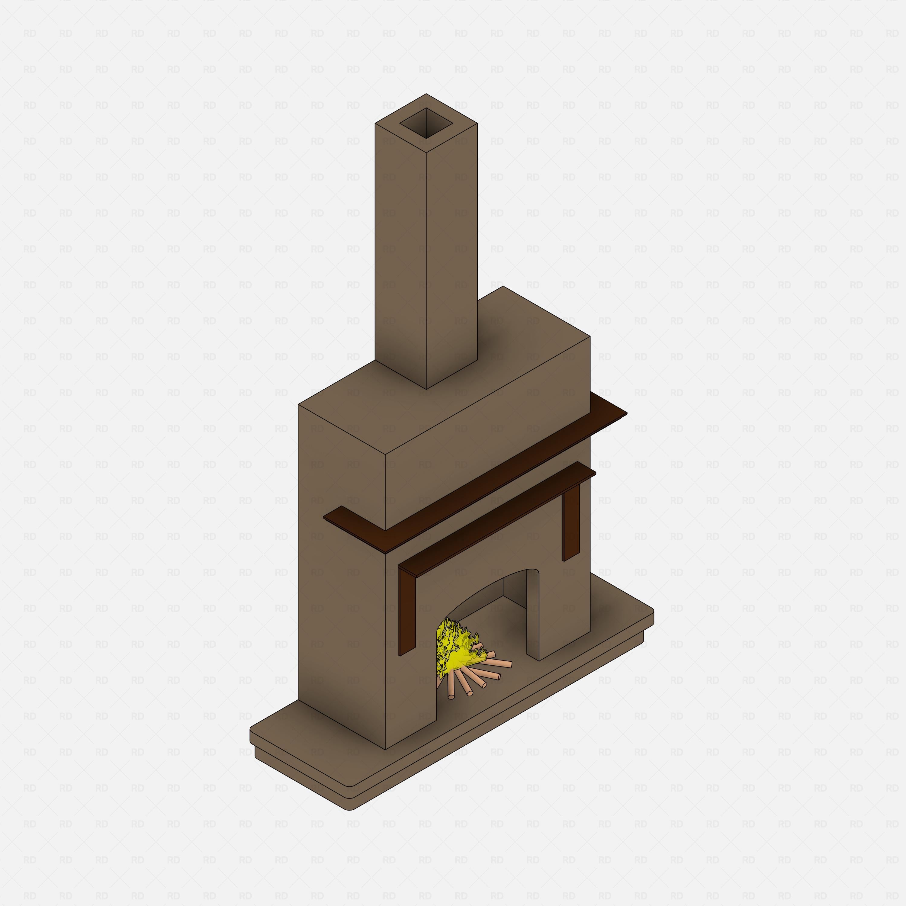 Revit Christmas Fireplace