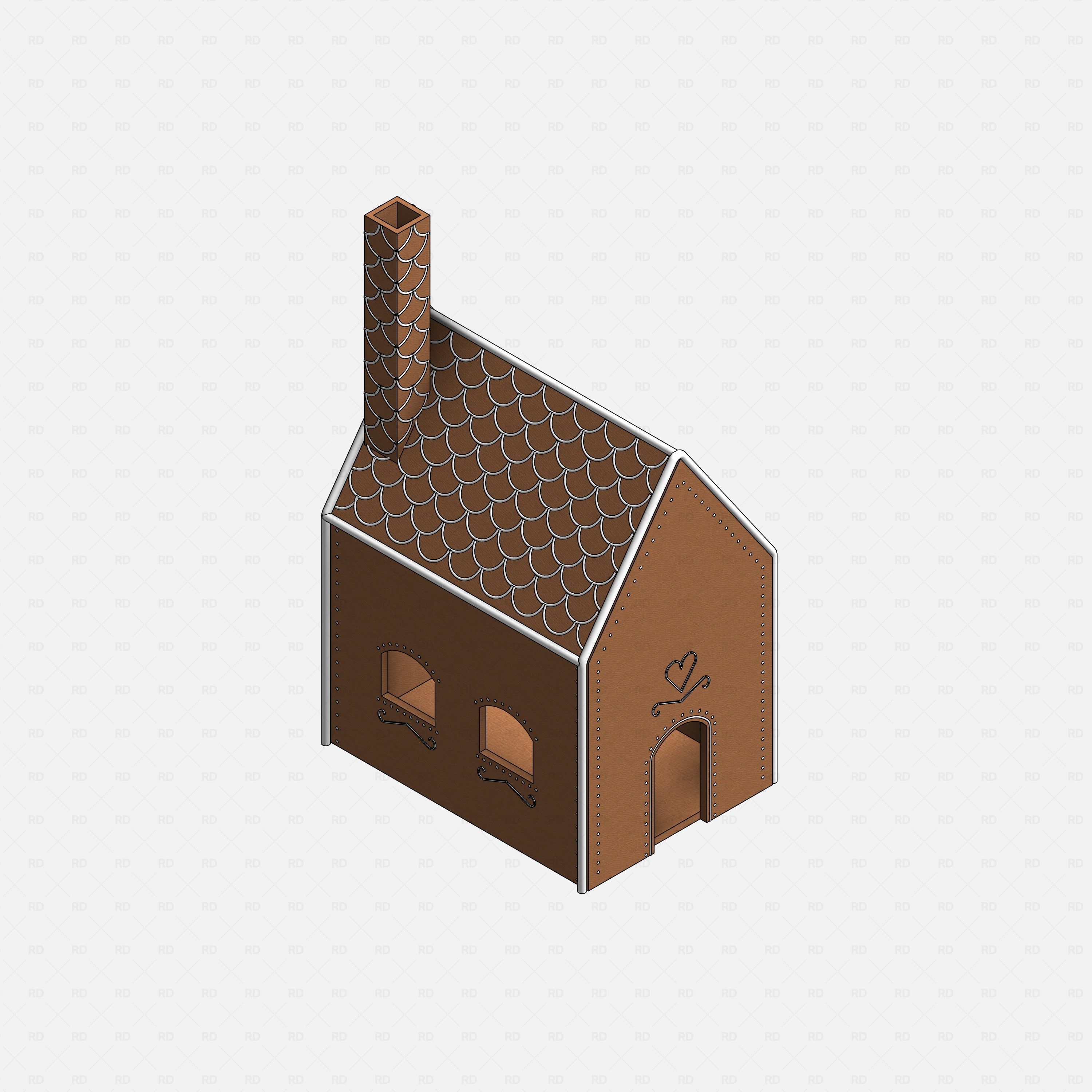 Revit Gingerbread House Rendering Tutorial Download Free Revit Gingerbread House Family - RD Studio