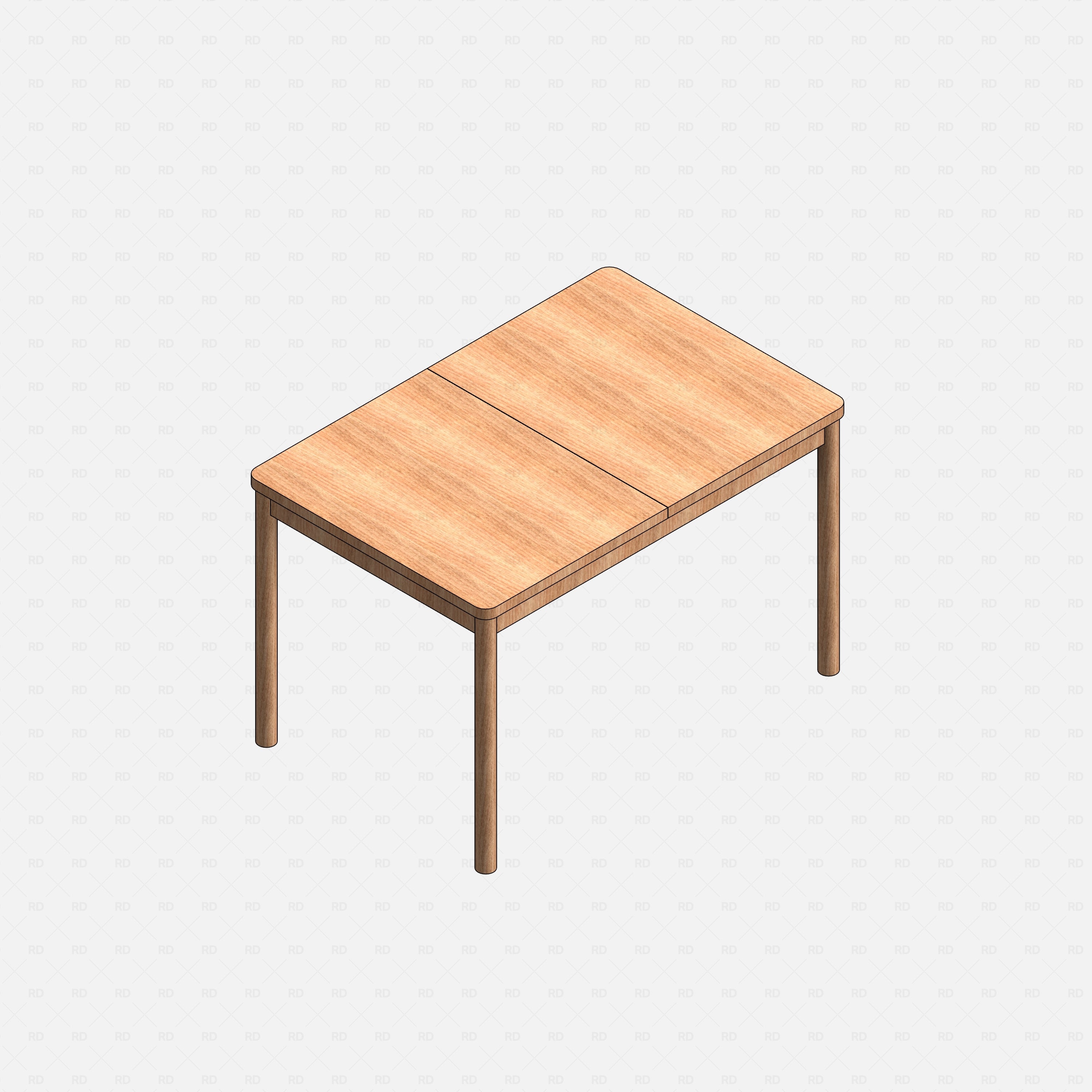 Revit Rectangular Dining Table