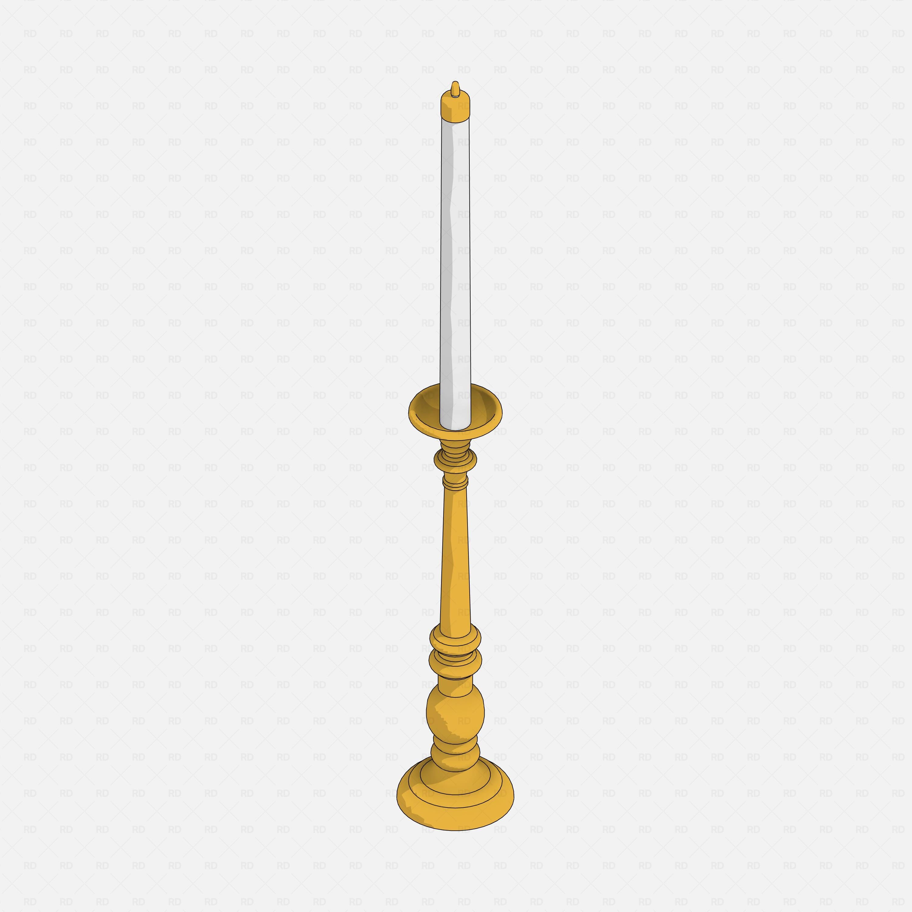 Revit Easter 2026 RD Studio BIM blocks rfa free download scalable realistic paschal candle