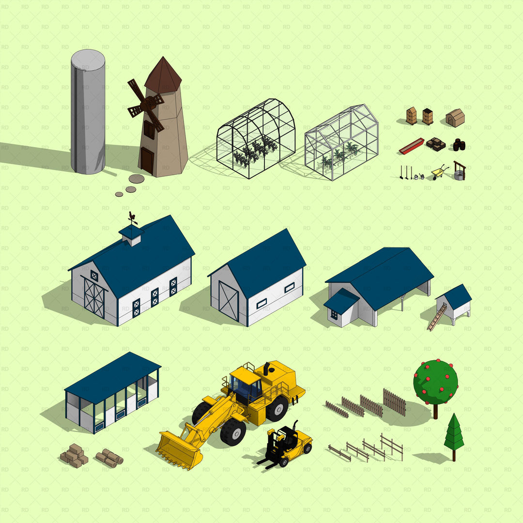 Download Revit Parametric Farm and Agriculture Families | Revit Dynamo