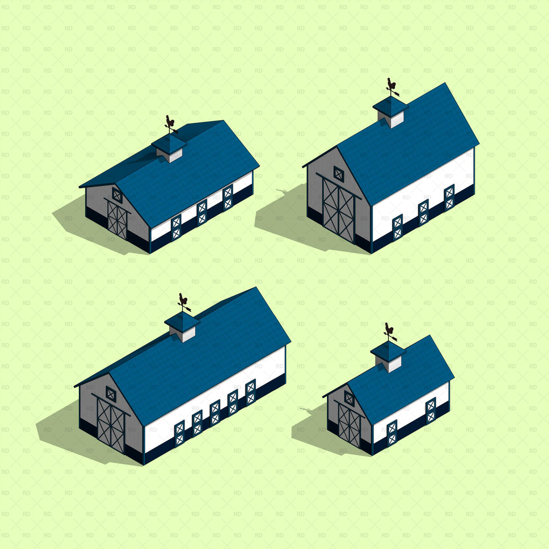 Revit Parametric Farm Buildings Families | Download Now | Revit Dynamo