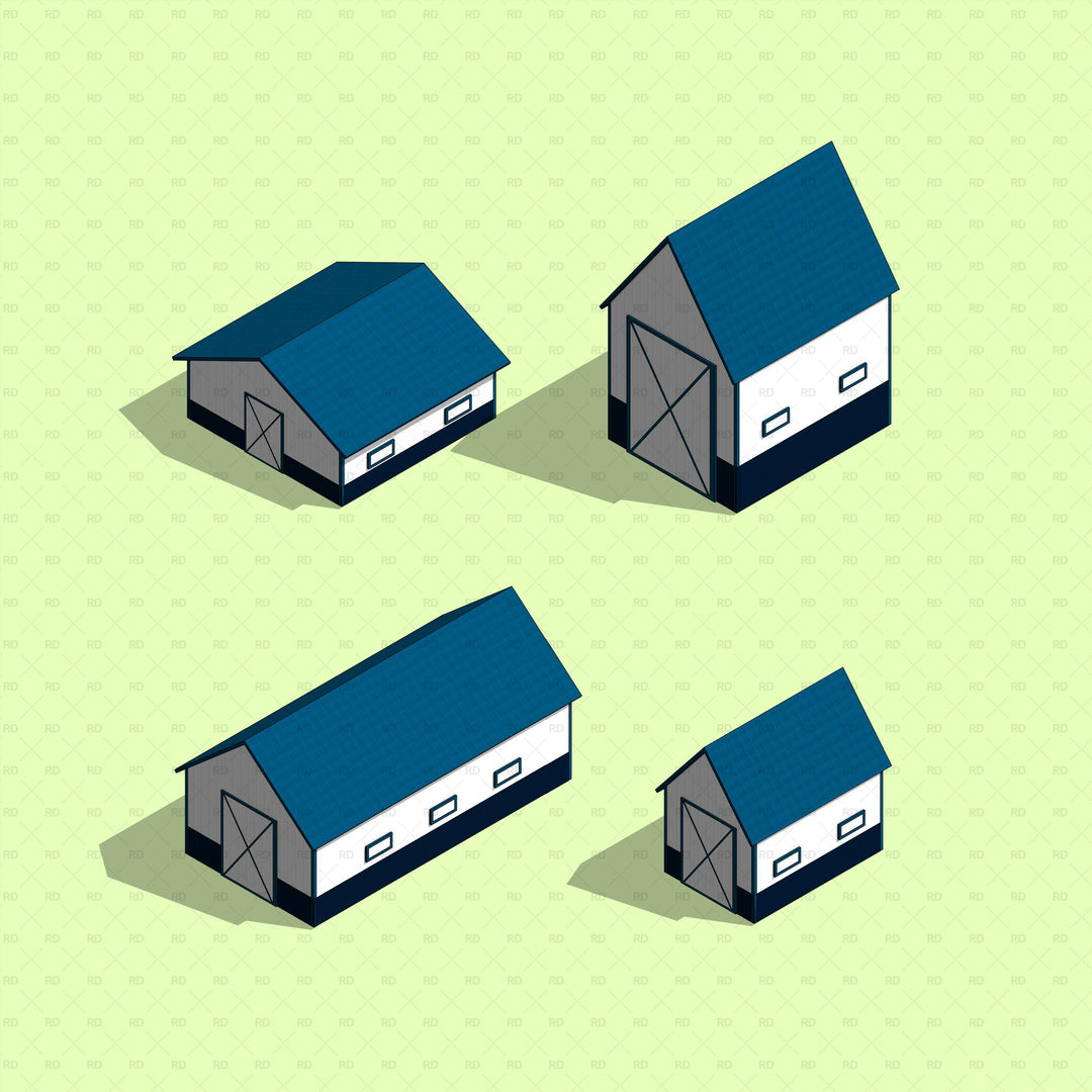 Revit Parametric Farm Buildings Families | Download Now | Revit Dynamo