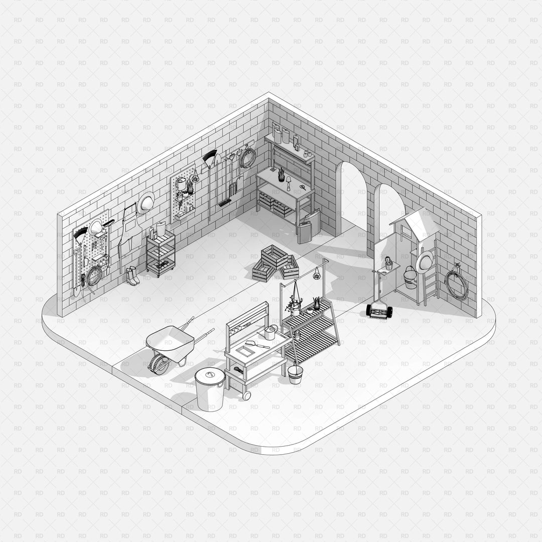 Download Gardening and Garage Tools and Revit Families | RD Studio