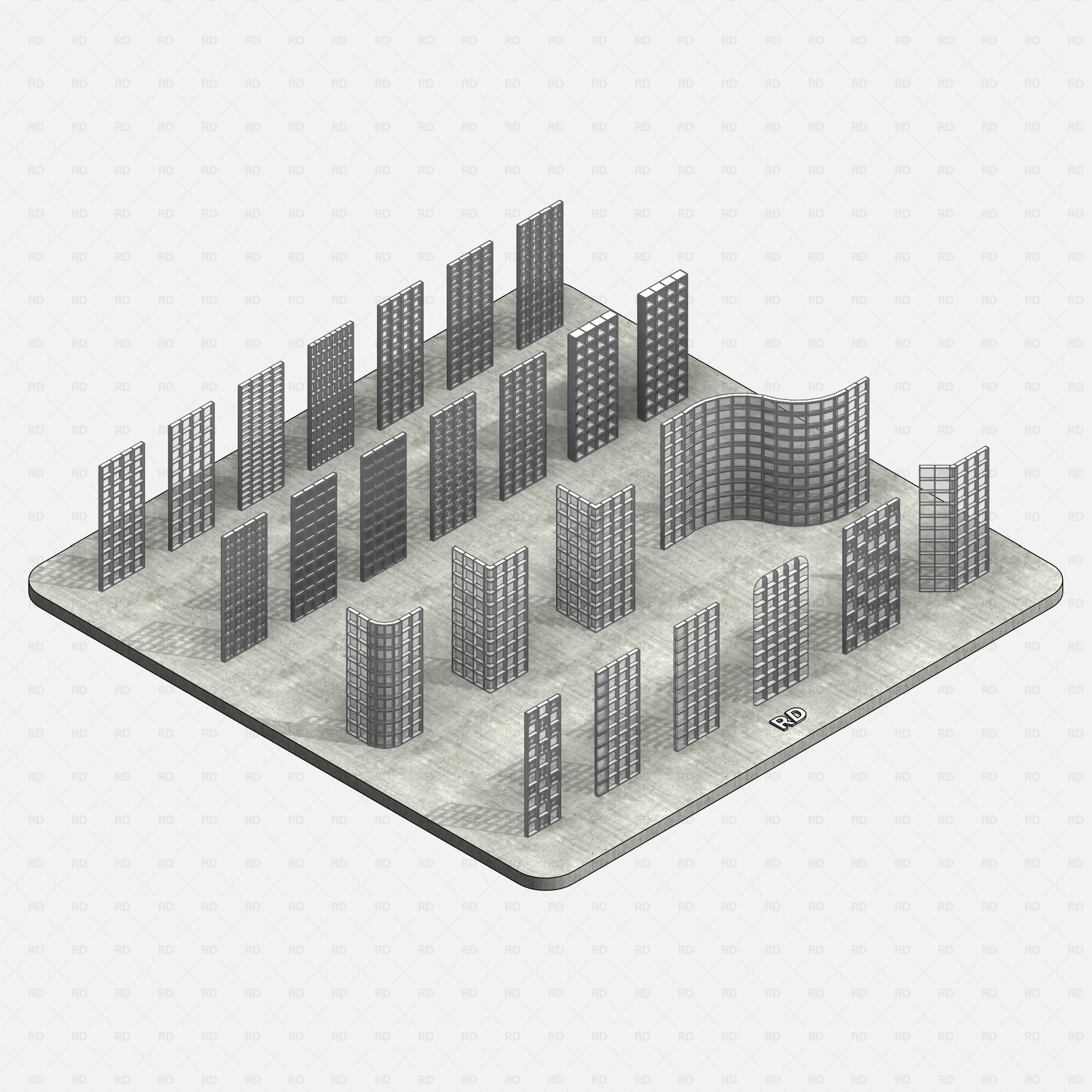 Revit Building Facade Families – Windows, Doors & Curtain Walls
