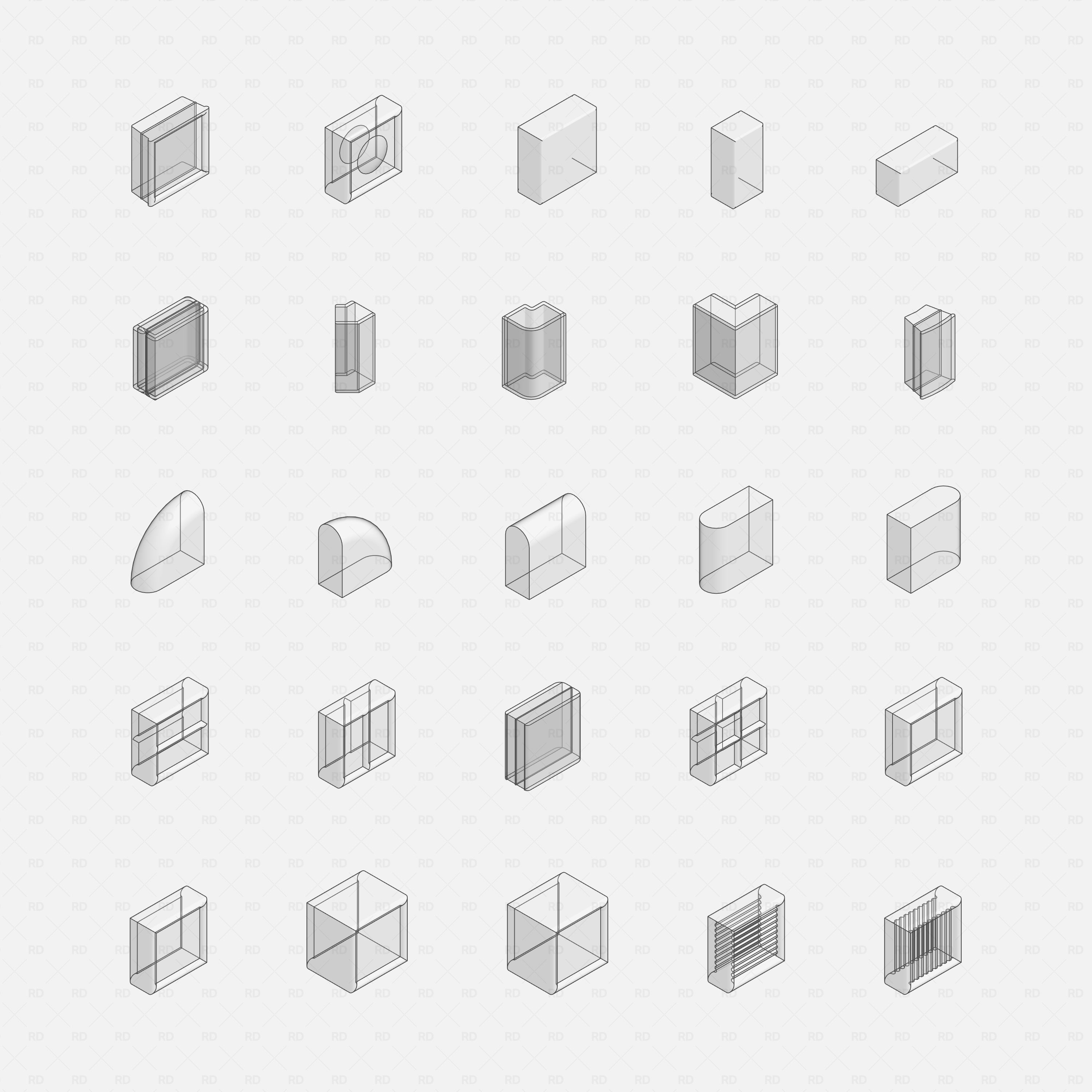 Revit Building Facade Families – Windows, Doors & Curtain Walls
