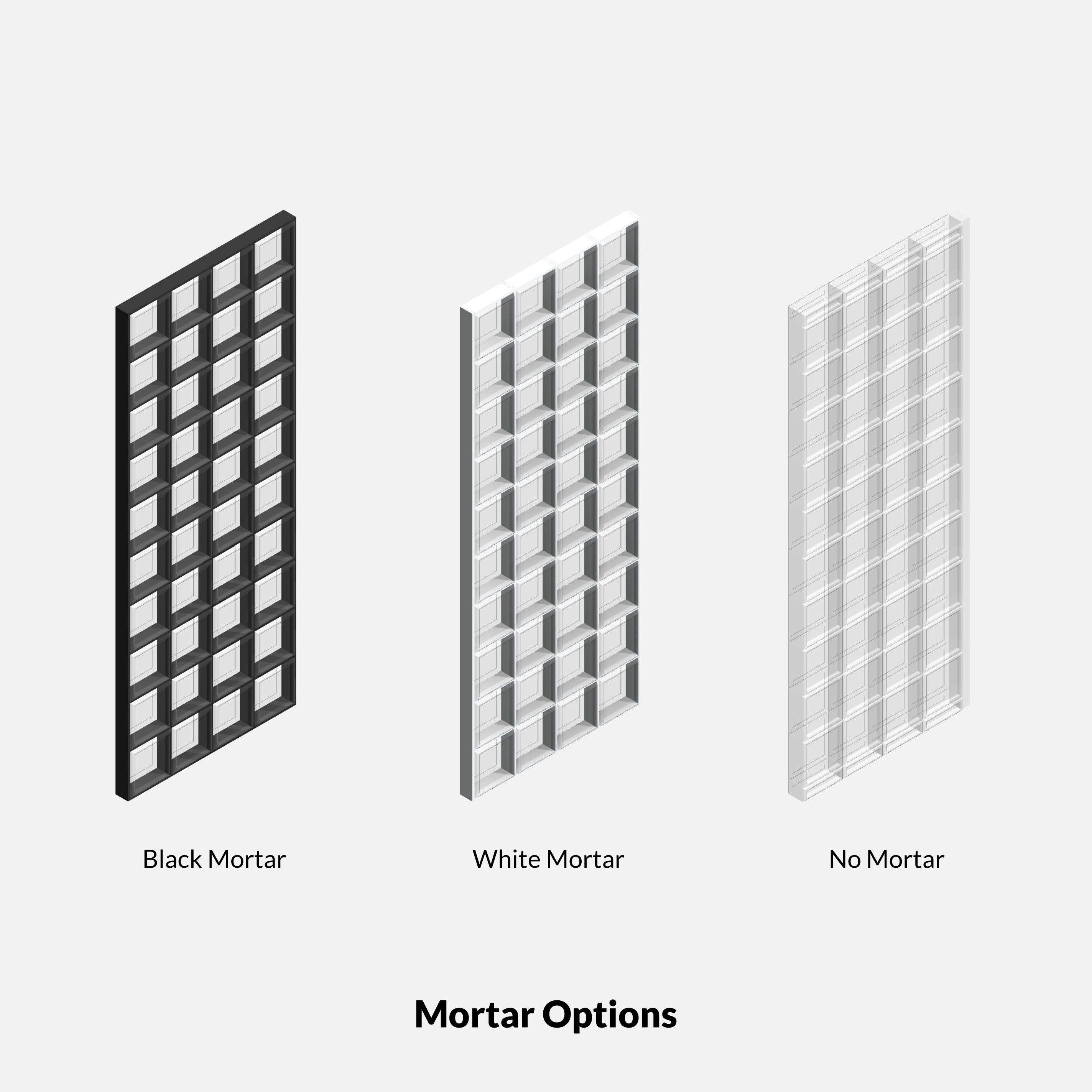Revit Glass Blocks (Curtain Walls) Pack RD Studio BIM blocks rfa mortar options