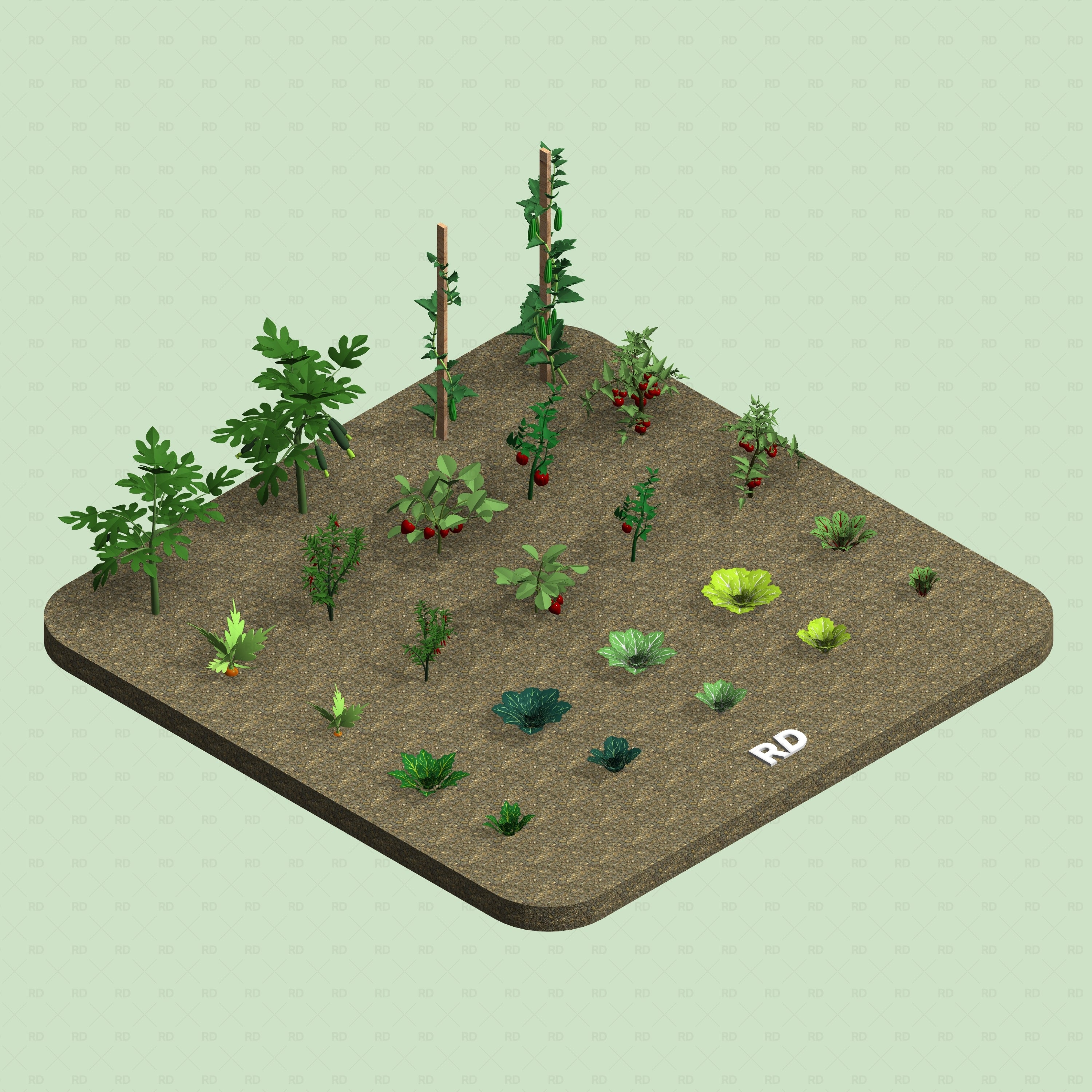 Revit Garden & Outdoor Furniture Families – Plants, Furniture & Tools