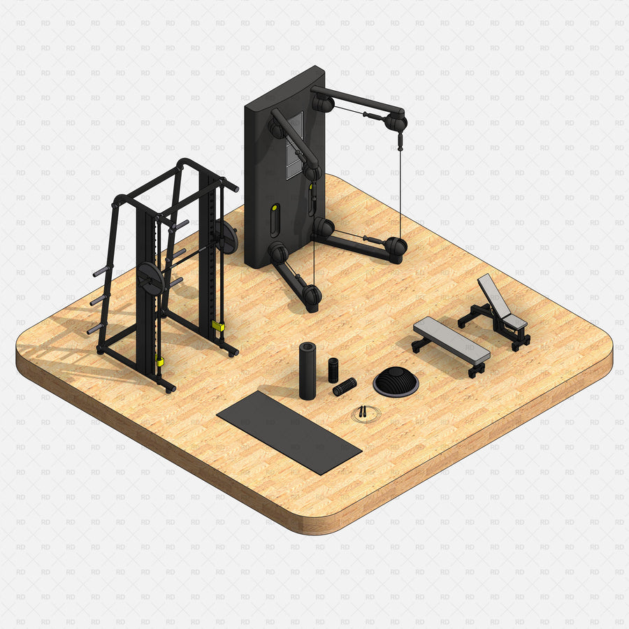 Download Revit Gym Equipment (30 Revit Fitness Families)