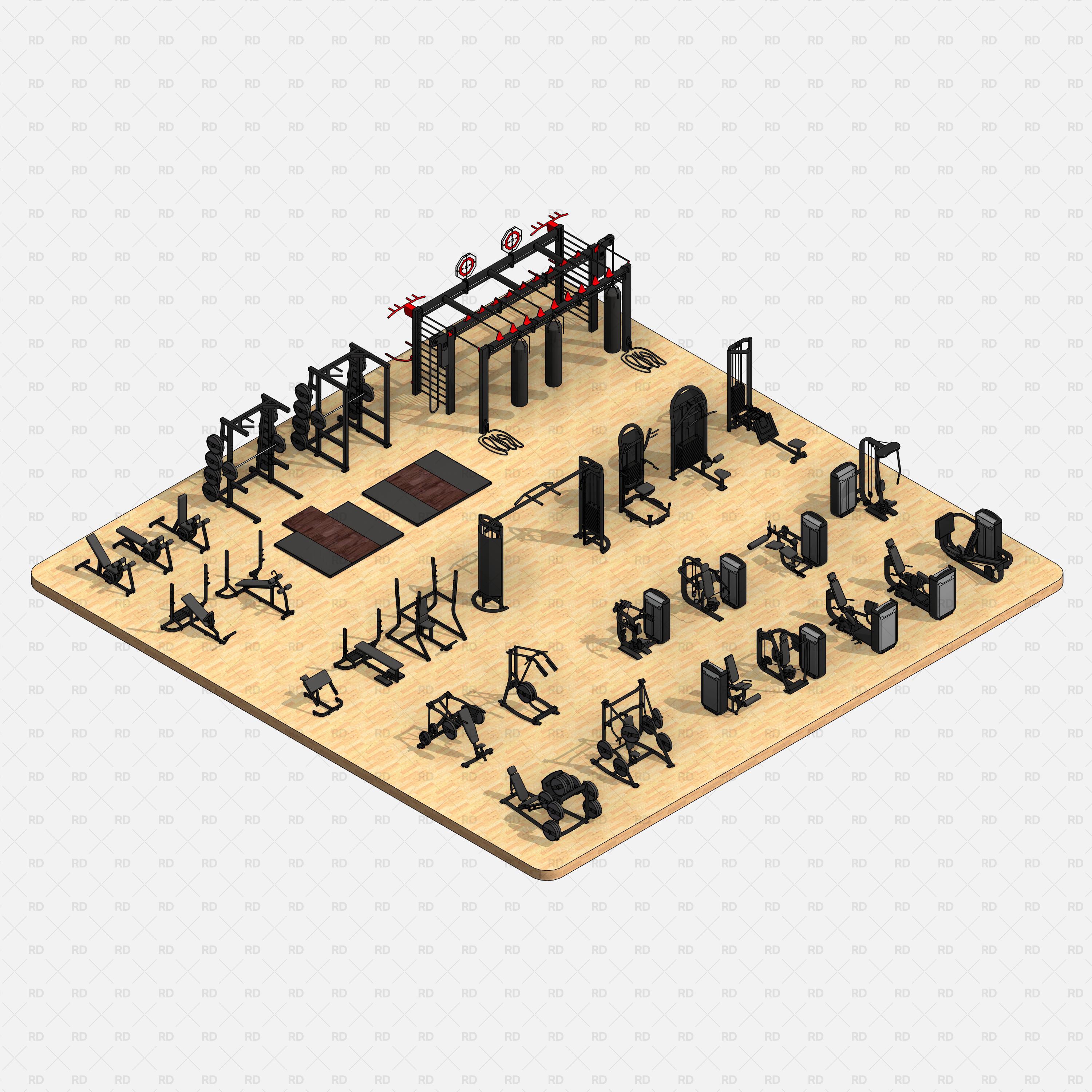 Revit Gym Equipment