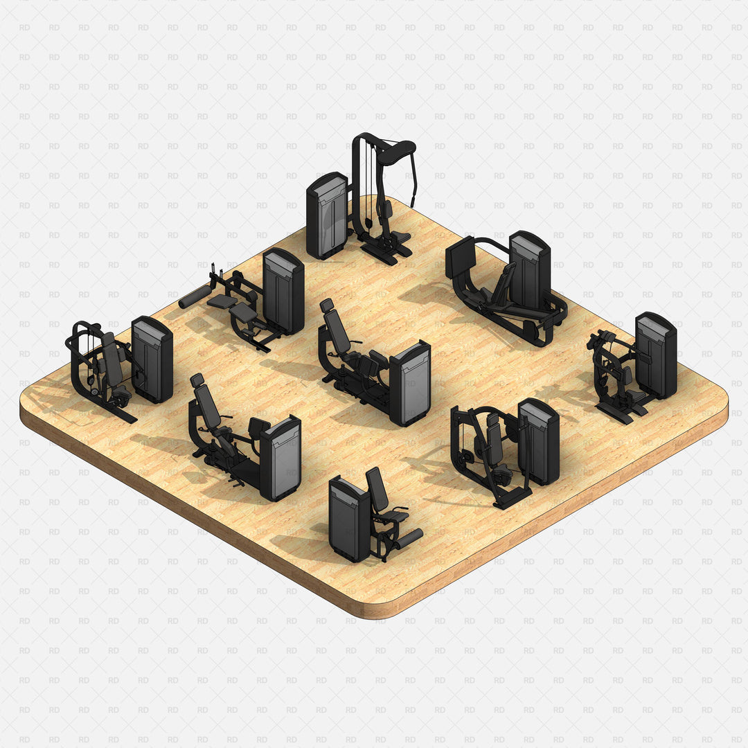 Download 27 Revit Gym Equipment Families | RD Studio